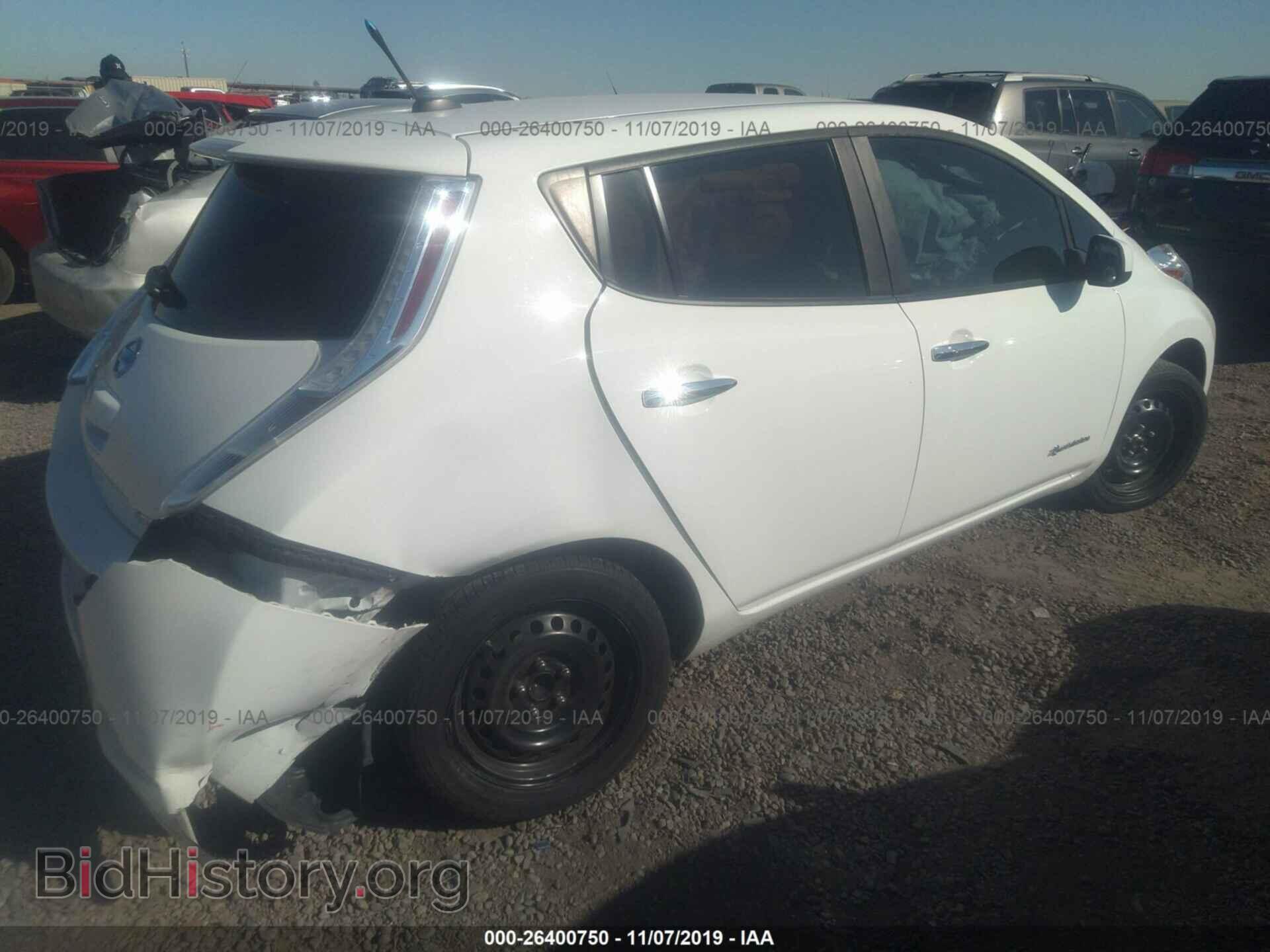2013 NISSAN LEAF - VIN: 1N4AZ0CP4DC414511 - Фото 4