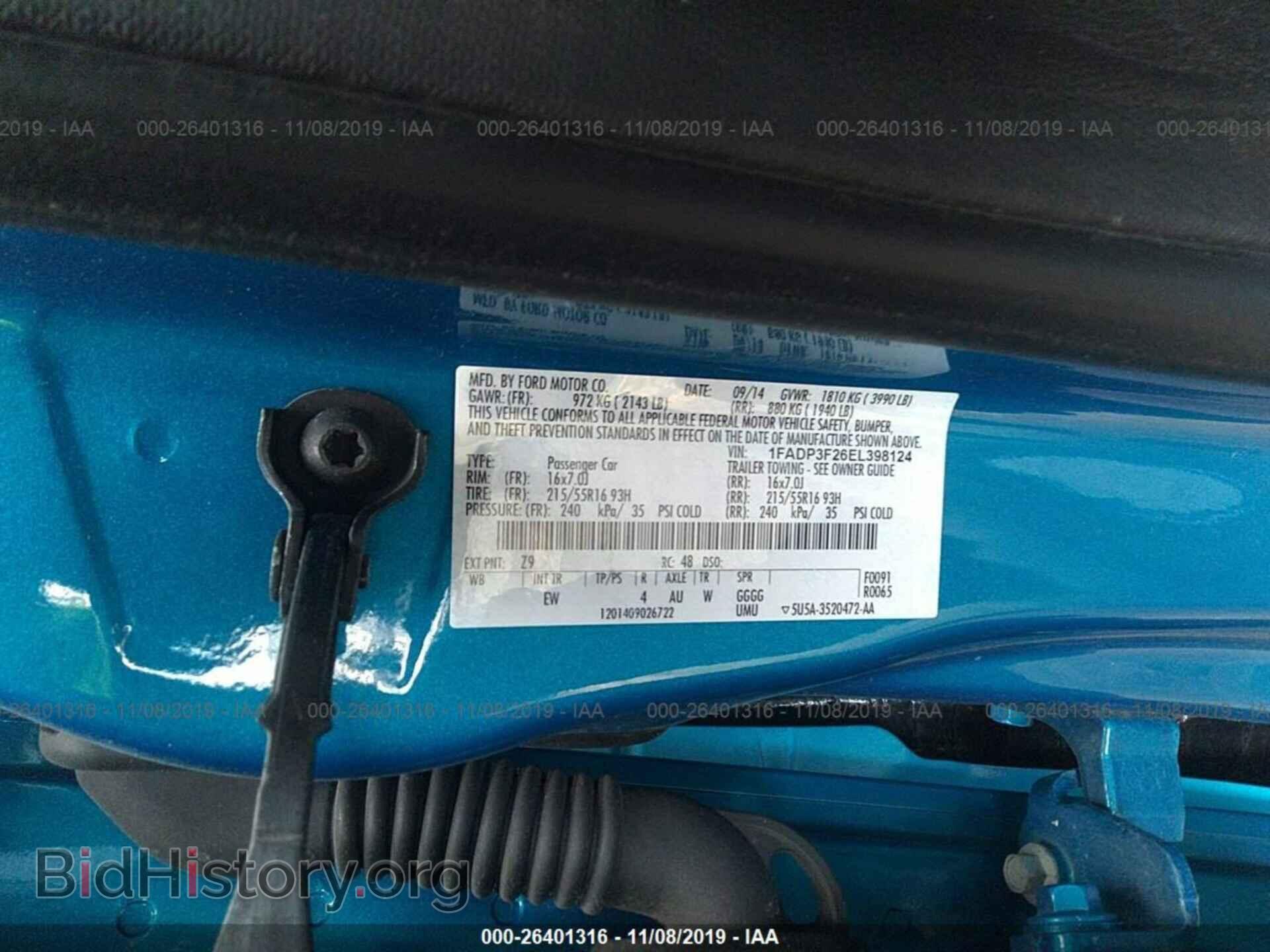 2014 FORD FOCUS - VIN: 1FADP3F26EL398124 - Photo 9