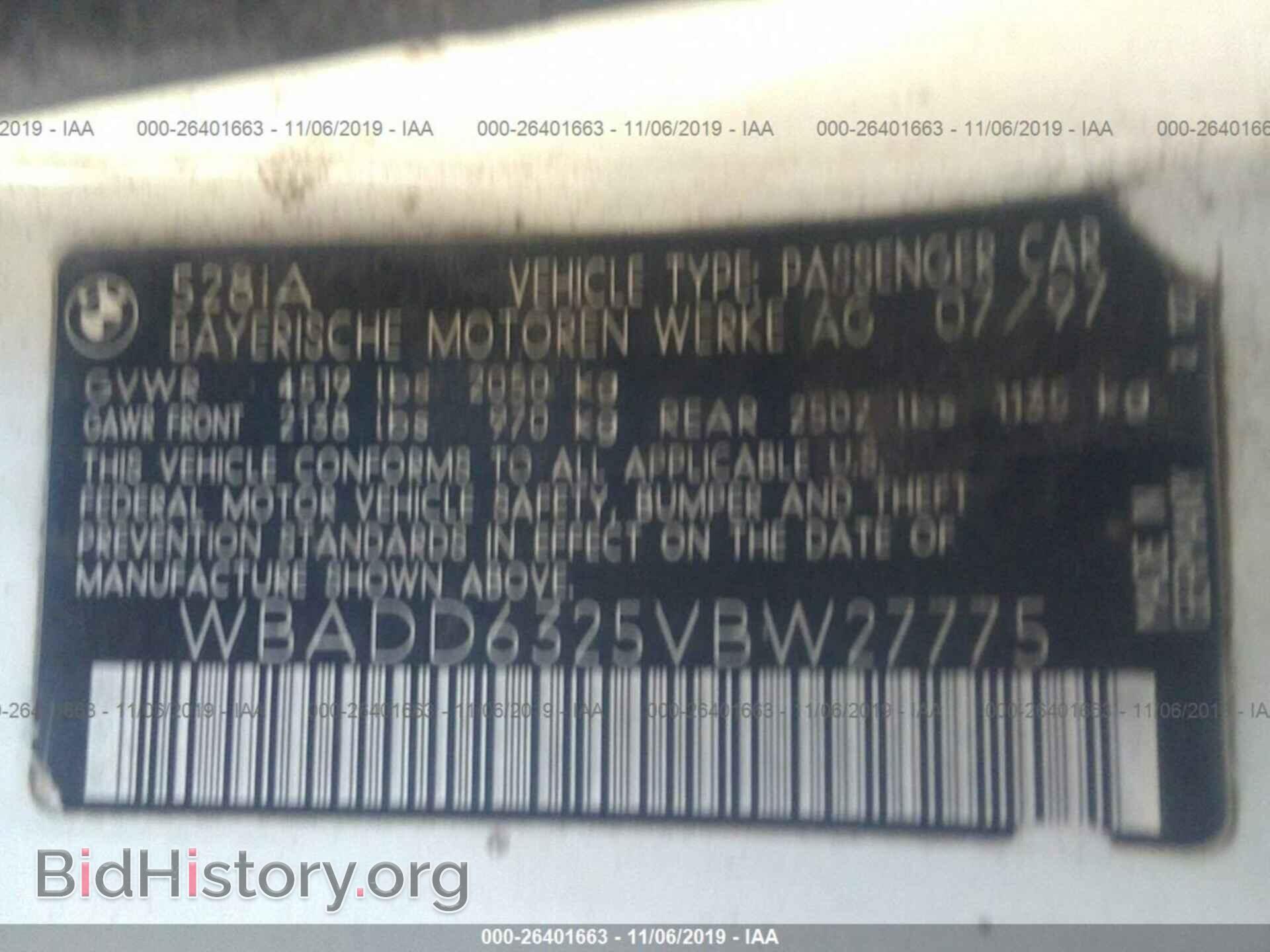 1997 BMW 528 - VIN: WBADD6325VBW27775 - Photo 9