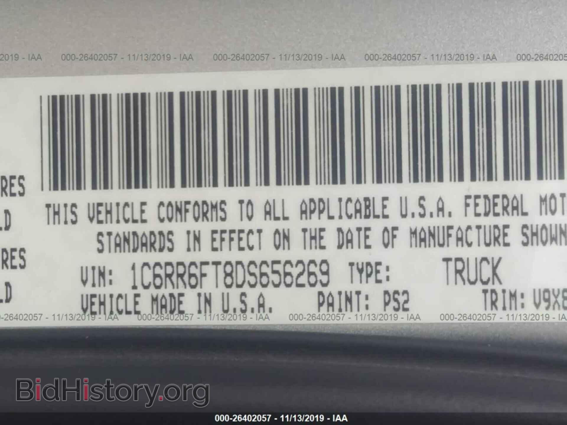 2013 RAM 1500 - VIN: 1C6RR6FT8DS656269 - Photo 9