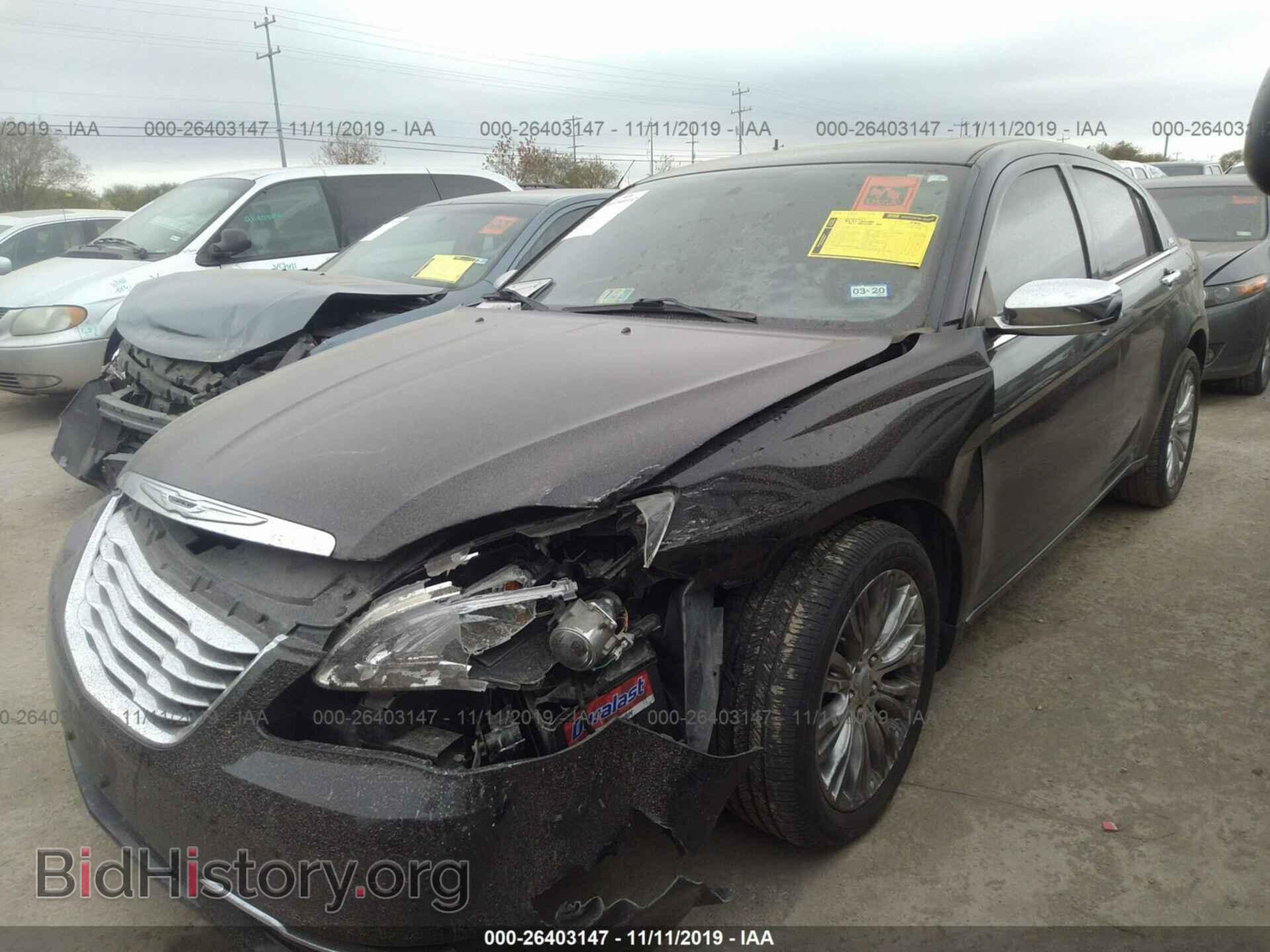2012 CHRYSLER 200 - VIN: 1C3CCBCG4CN210377 - Фото 2