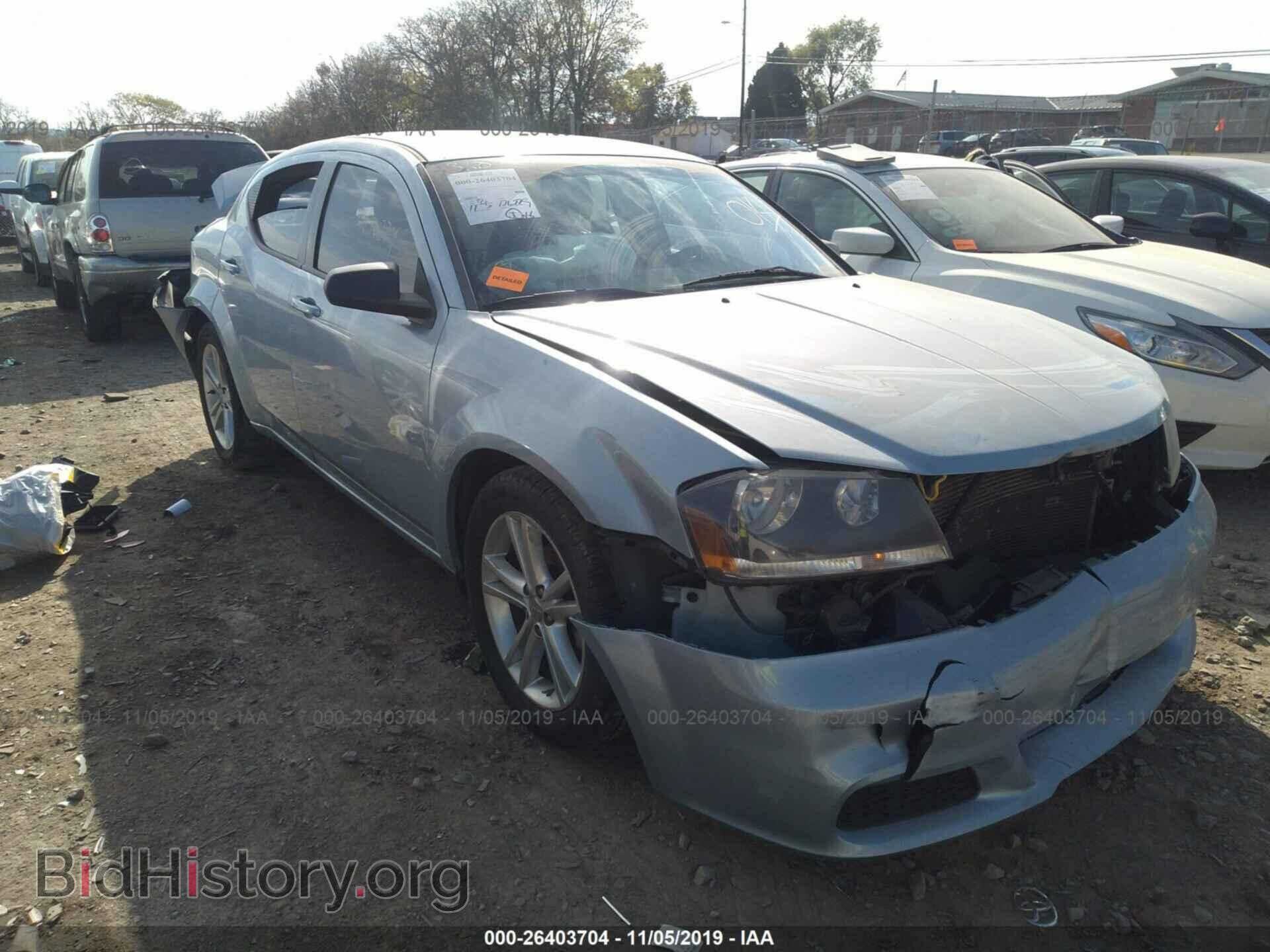 Фотография 1C3CDZAG6DN768922 - DODGE AVENGER 2013