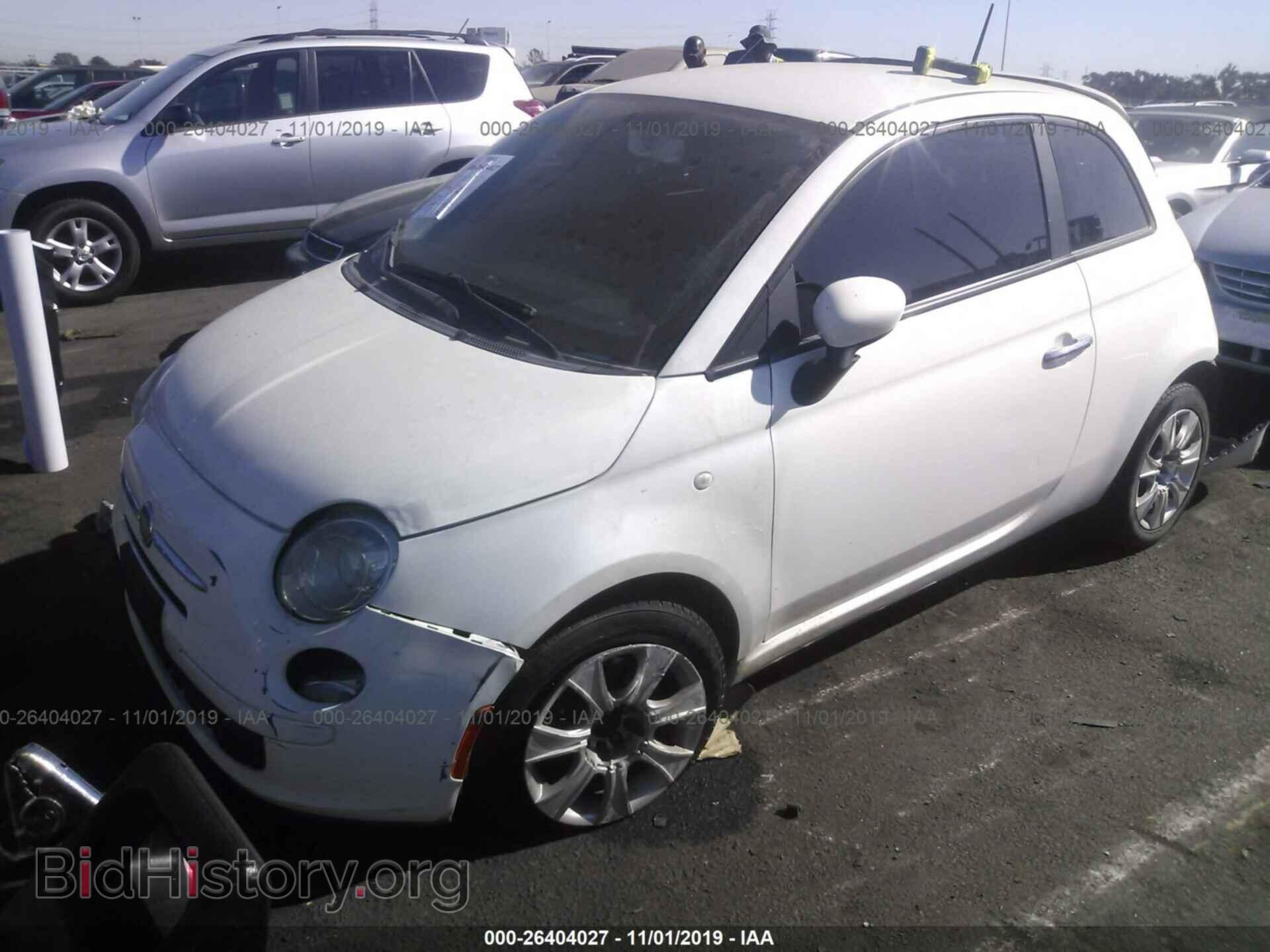 2012 FIAT 500 - VIN: 3C3CFFAR3CT343845 - Фото 2