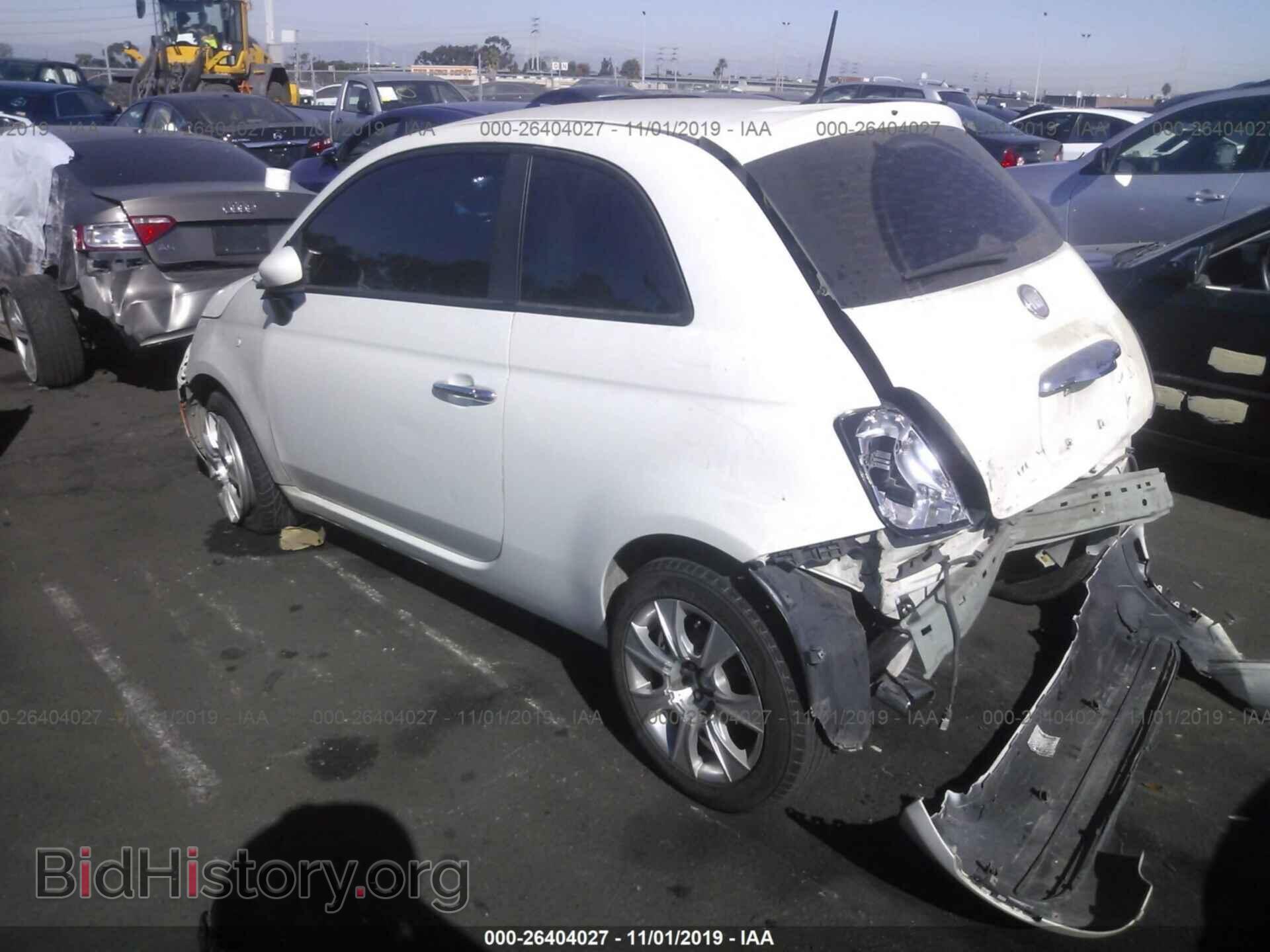2012 FIAT 500 - VIN: 3C3CFFAR3CT343845 - Фото 3