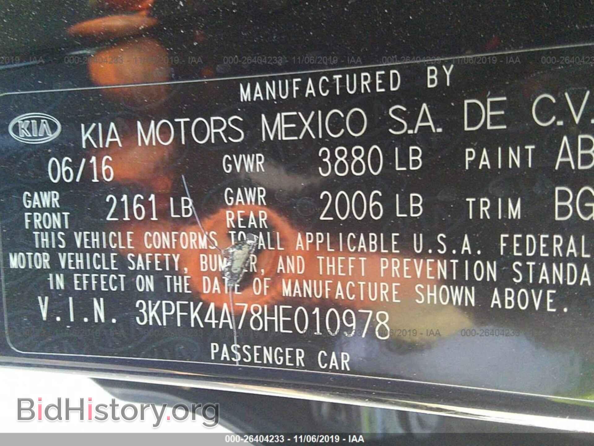 2017 KIA FORTE - VIN: 3KPFK4A78HE010978 - Photo 9