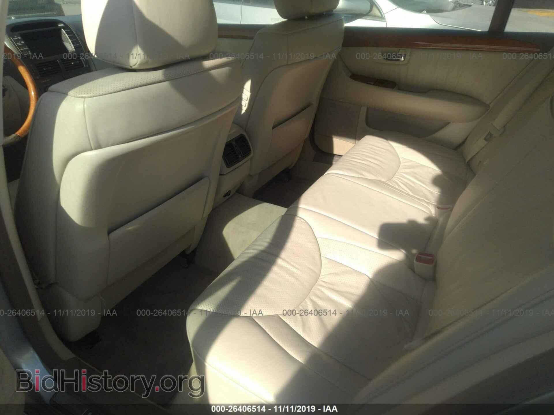 2003 LEXUS LS - VIN: JTHBN30F730108408 - Фото 8