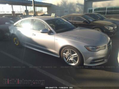 2016 Audi A6 Premium Plus, серебристый — VIN WAUDFAFC7GN034017, IAAI