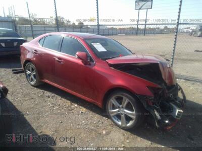 2012 Lexus IS 250, красный — VIN JTHBF5C21C5169158, IAAI