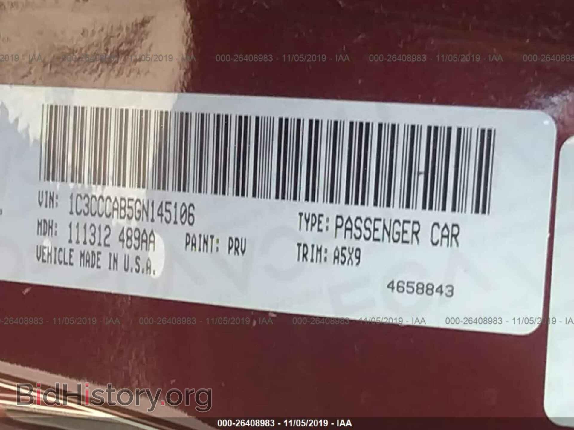 2016 CHRYSLER 200 - VIN: 1C3CCCAB5GN145106 - Photo 9