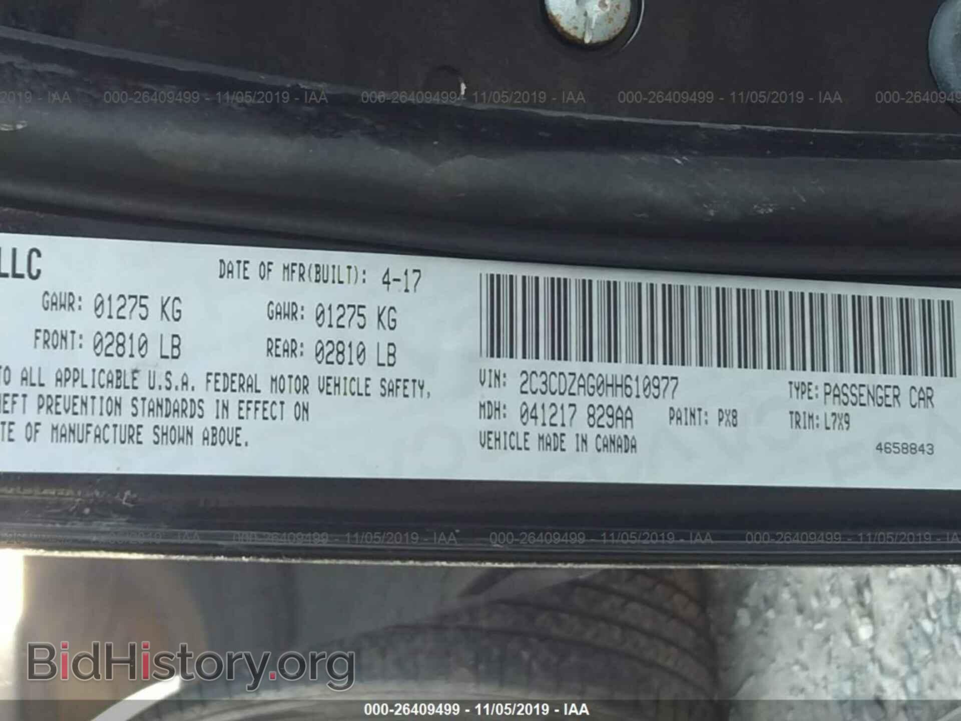 2017 DODGE CHALLENGER - VIN: 2C3CDZAG0HH610977 - Photo 9