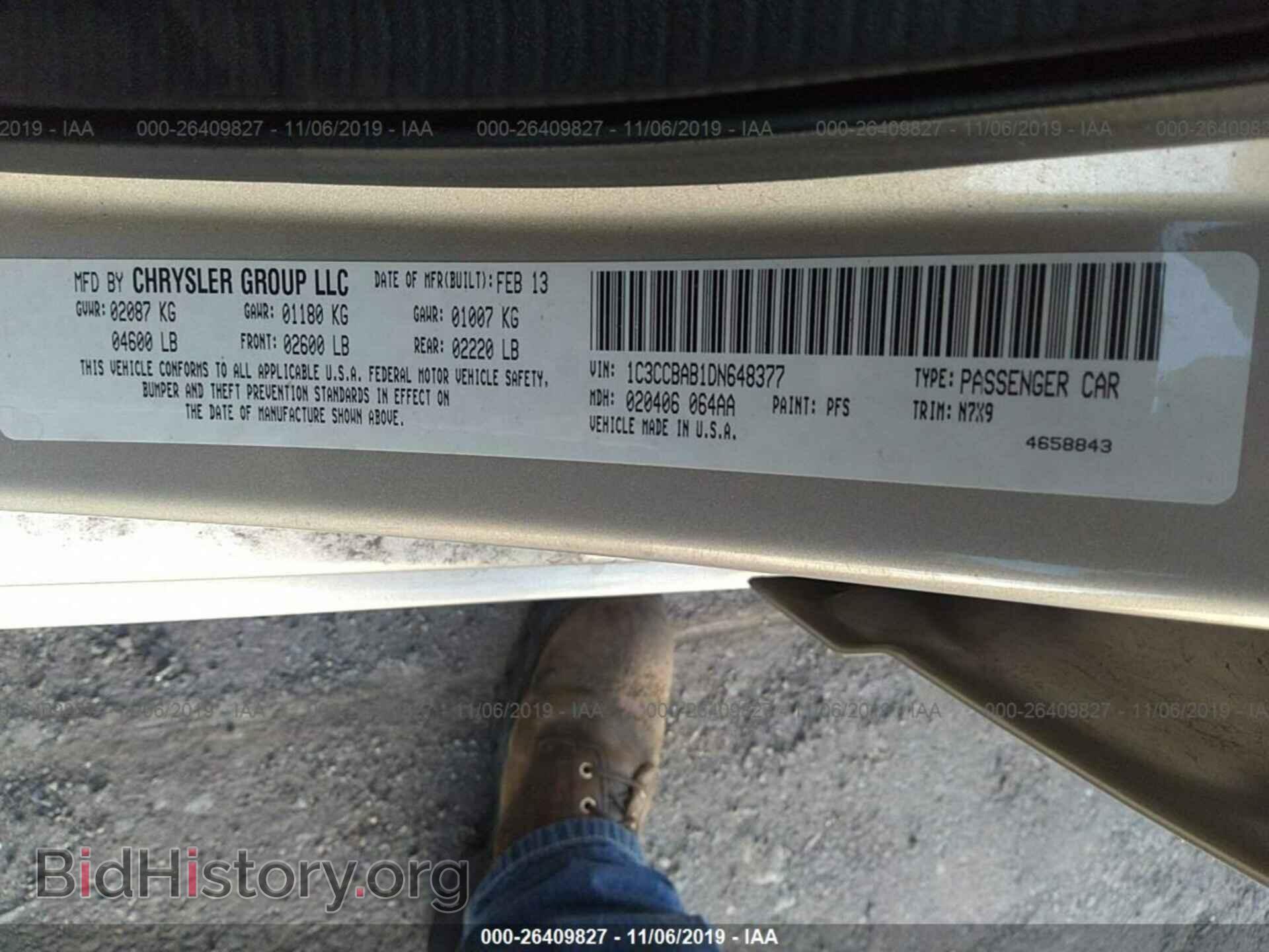 2013 CHRYSLER 200 - VIN: 1C3CCBAB1DN648377 - Фото 9