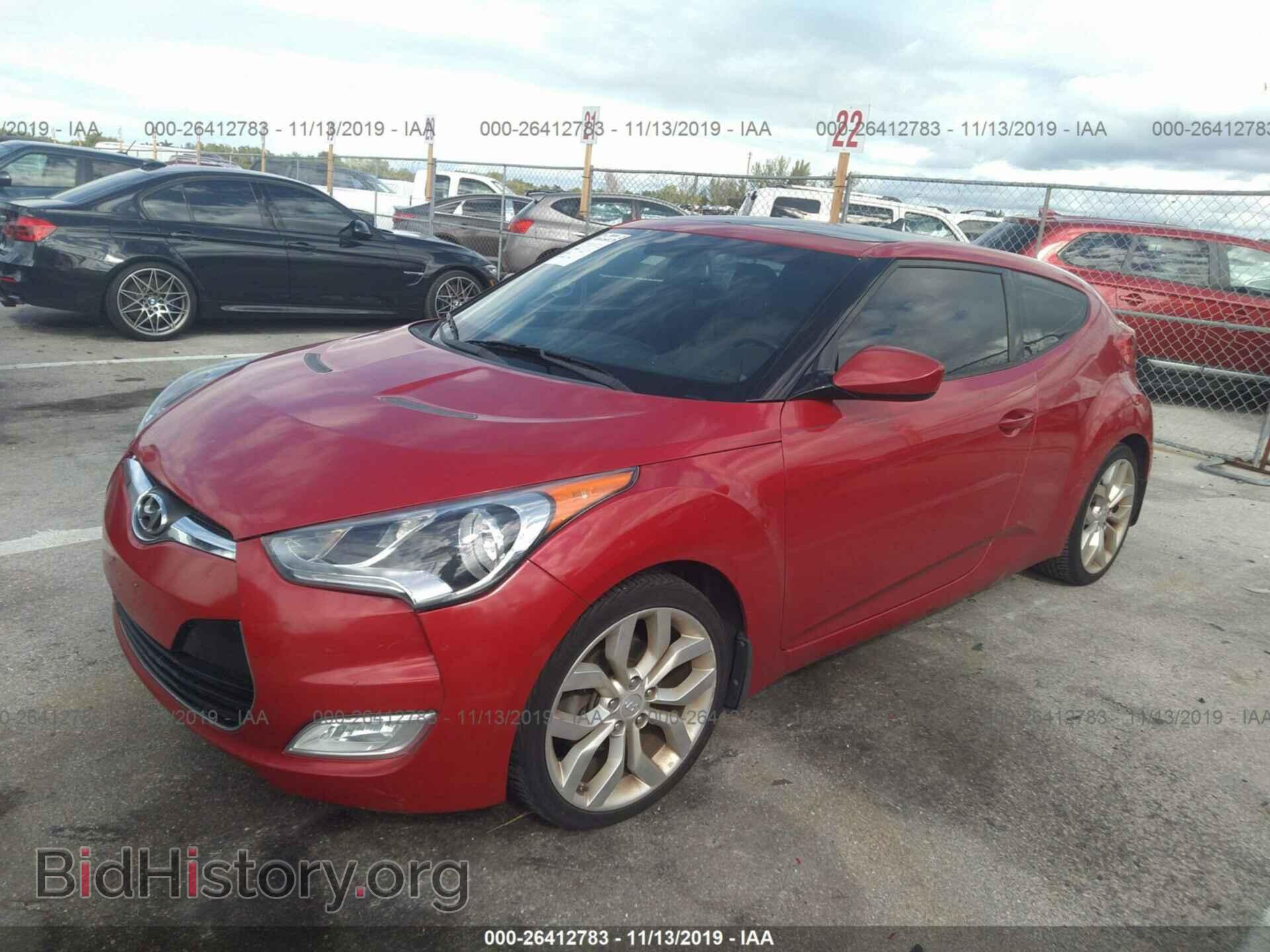 2013 HYUNDAI VELOSTER - VIN: KMHTC6AD1DU146295 - Фото 2