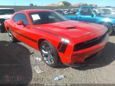 2016 Dodge CHALLENGER SXT, red — VIN 2C3CDZAG3GH336172, IAAI