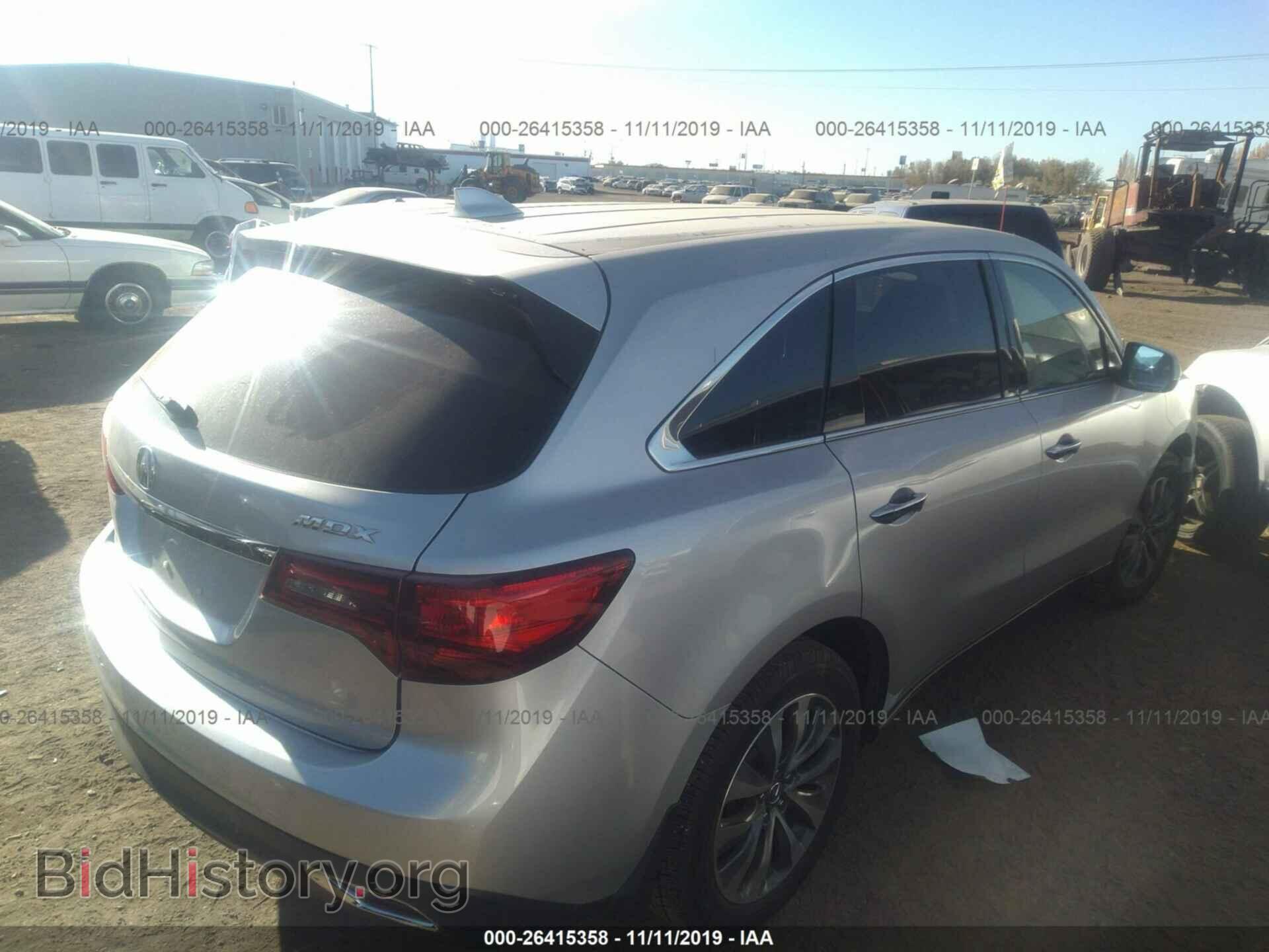 2015 ACURA MDX - VIN: 5FRYD3H44FB005016 - Фото 4