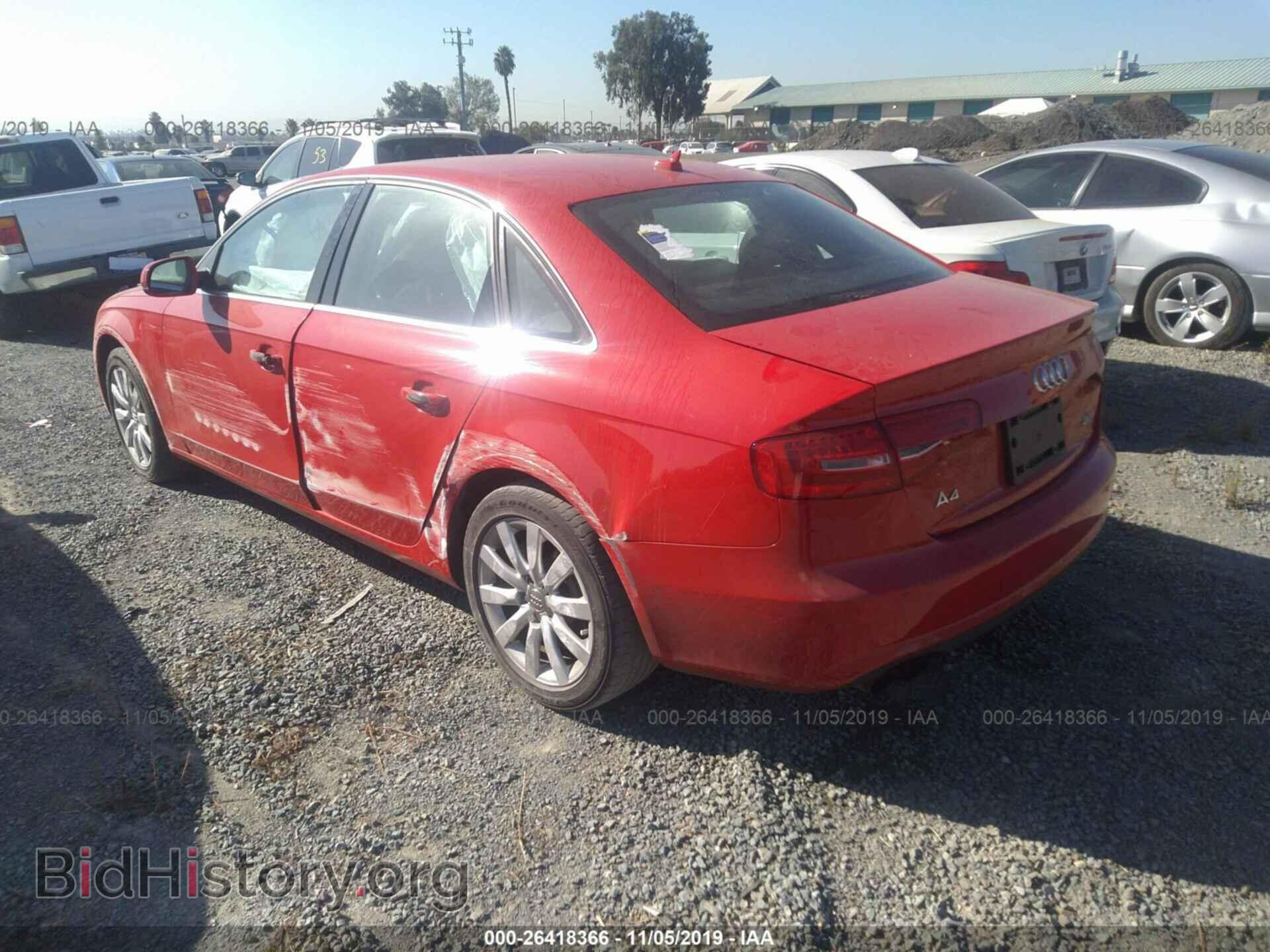 2013 AUDI A4 - VIN: WAUAFAFL4DN019974 - Фото 3