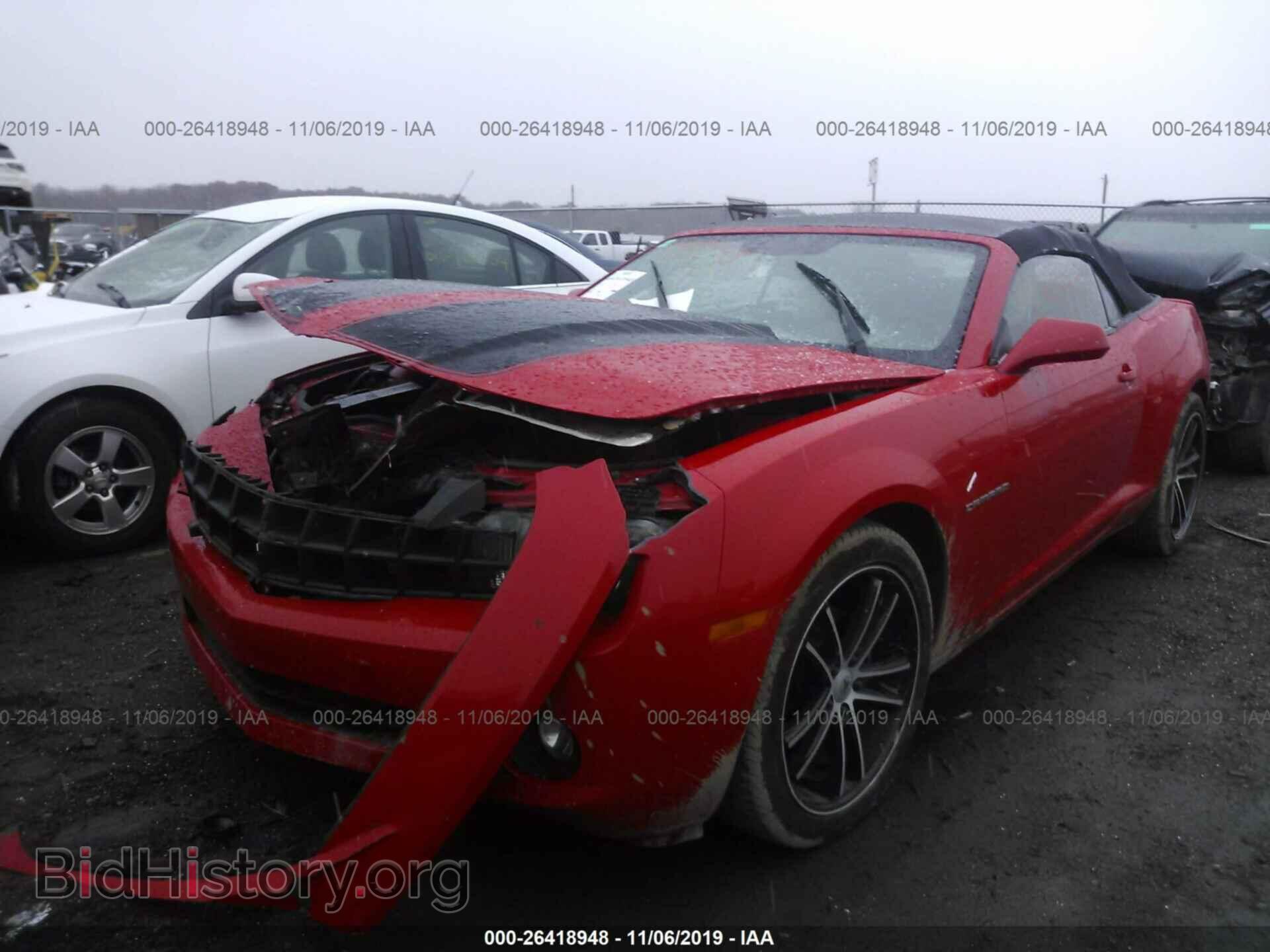 2012 CHEVROLET CAMARO - VIN: 2G1FB3D30C9211082 - Фото 2