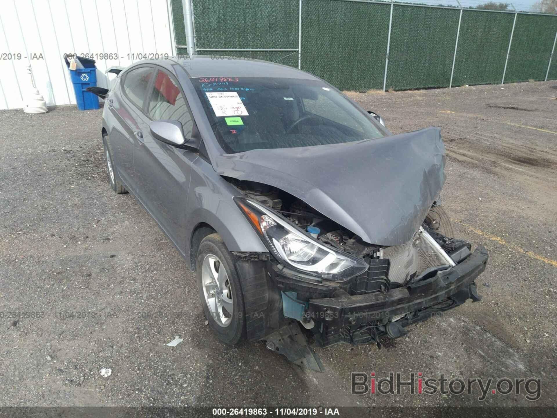 Photo KMHDH4AE9EU196964 - HYUNDAI ELANTRA 2014