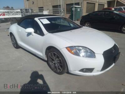 2011 Mitsubishi ECLIPSE Spyder GS, белый — VIN 4A37L2EF0BE003207, IAAI
