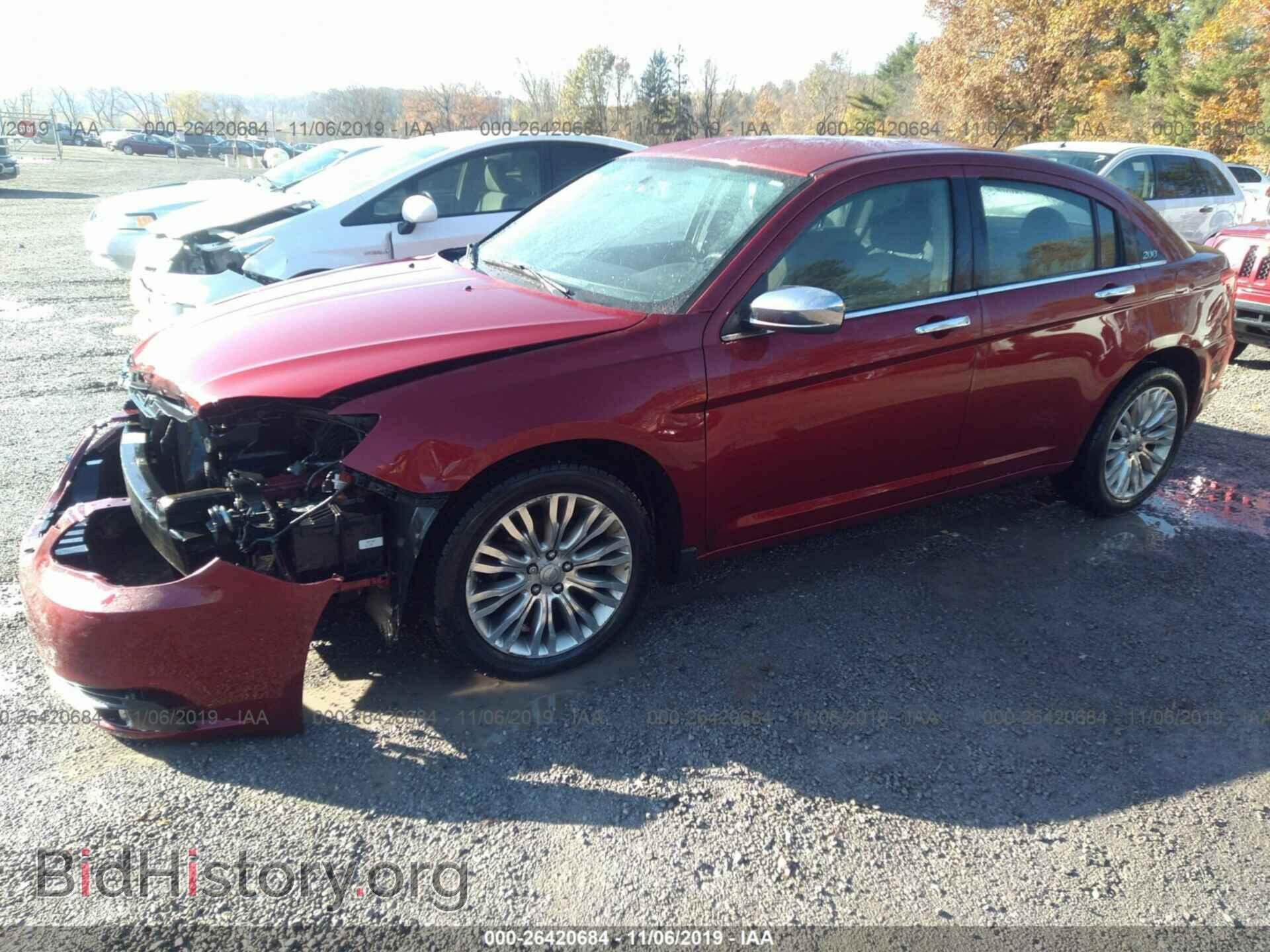2012 CHRYSLER 200 - VIN: 1C3CCBCB1CN109284 - Фото 2
