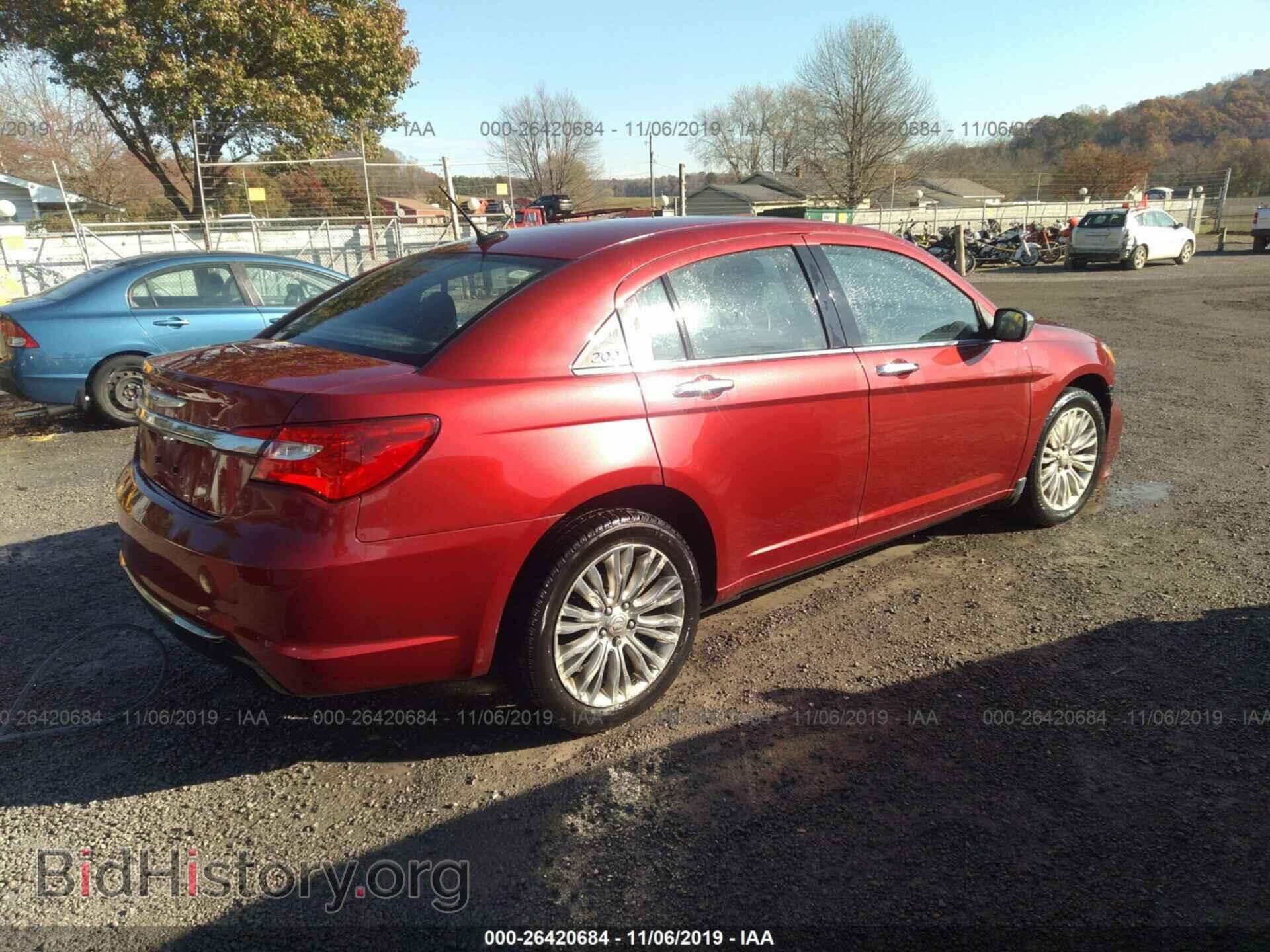 2012 CHRYSLER 200 - VIN: 1C3CCBCB1CN109284 - Фото 4
