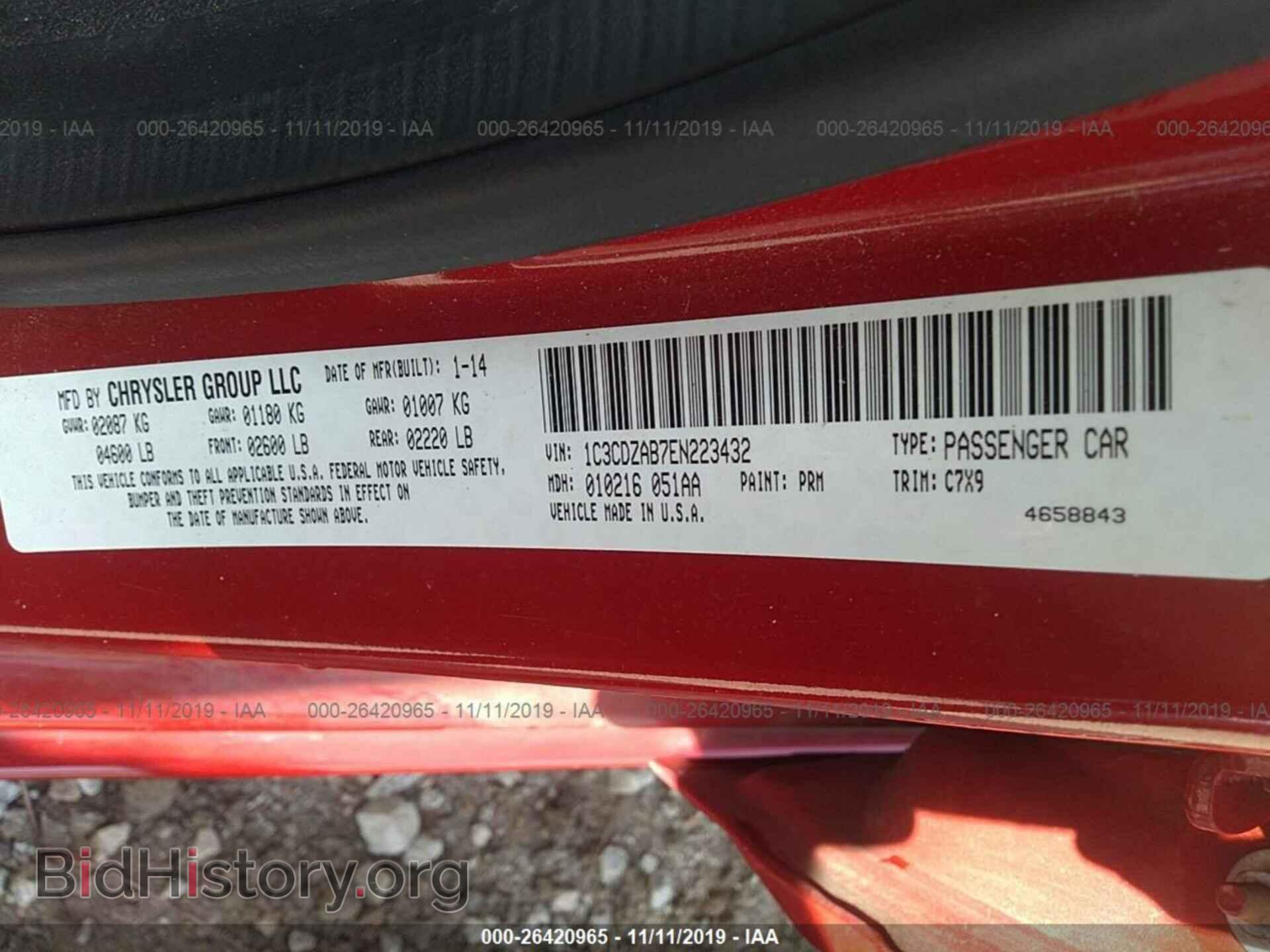 2014 DODGE AVENGER - VIN: 1C3CDZAB7EN223432 - Фото 9