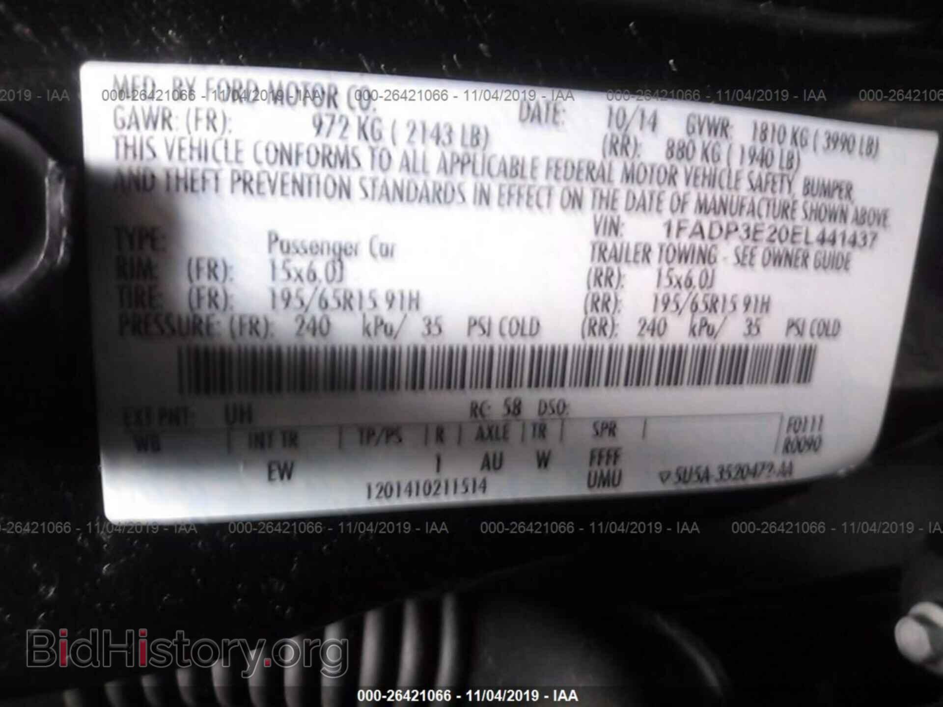 2014 FORD FOCUS - VIN: 1FADP3E20EL441437 - Photo 9