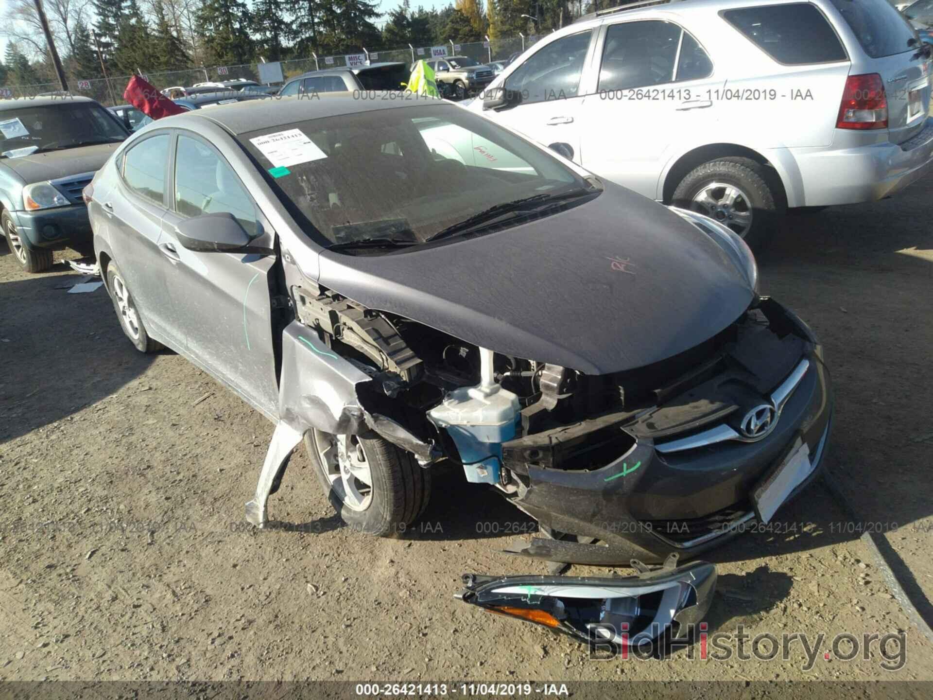 Photo 5NPDH4AE5EH467498 - HYUNDAI ELANTRA 2014