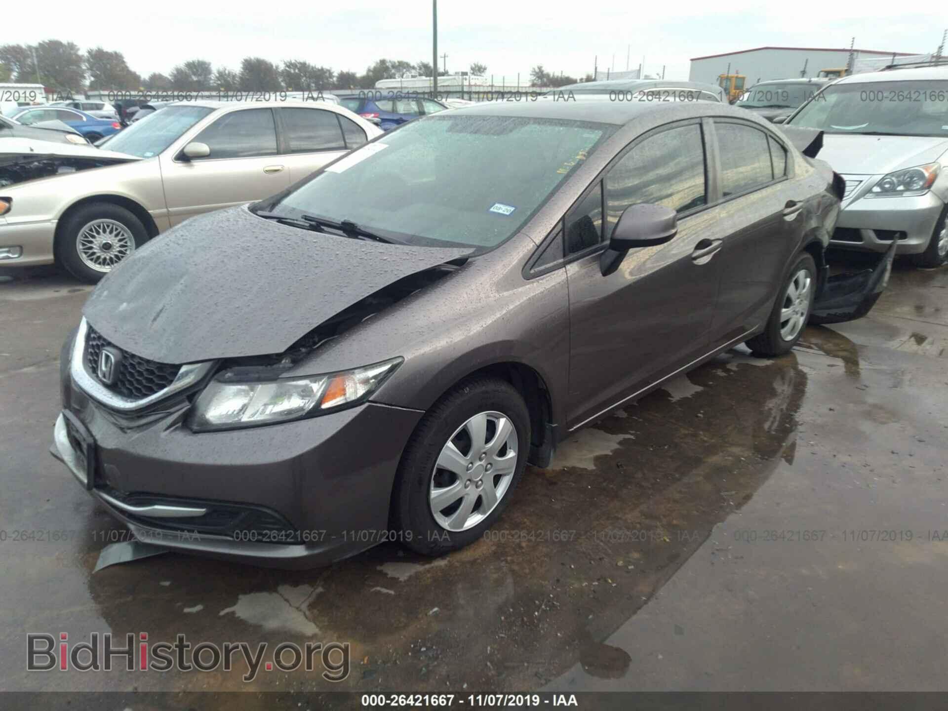 2013 HONDA CIVIC - VIN: 2HGFB2F5XDH556225 - Фото 2