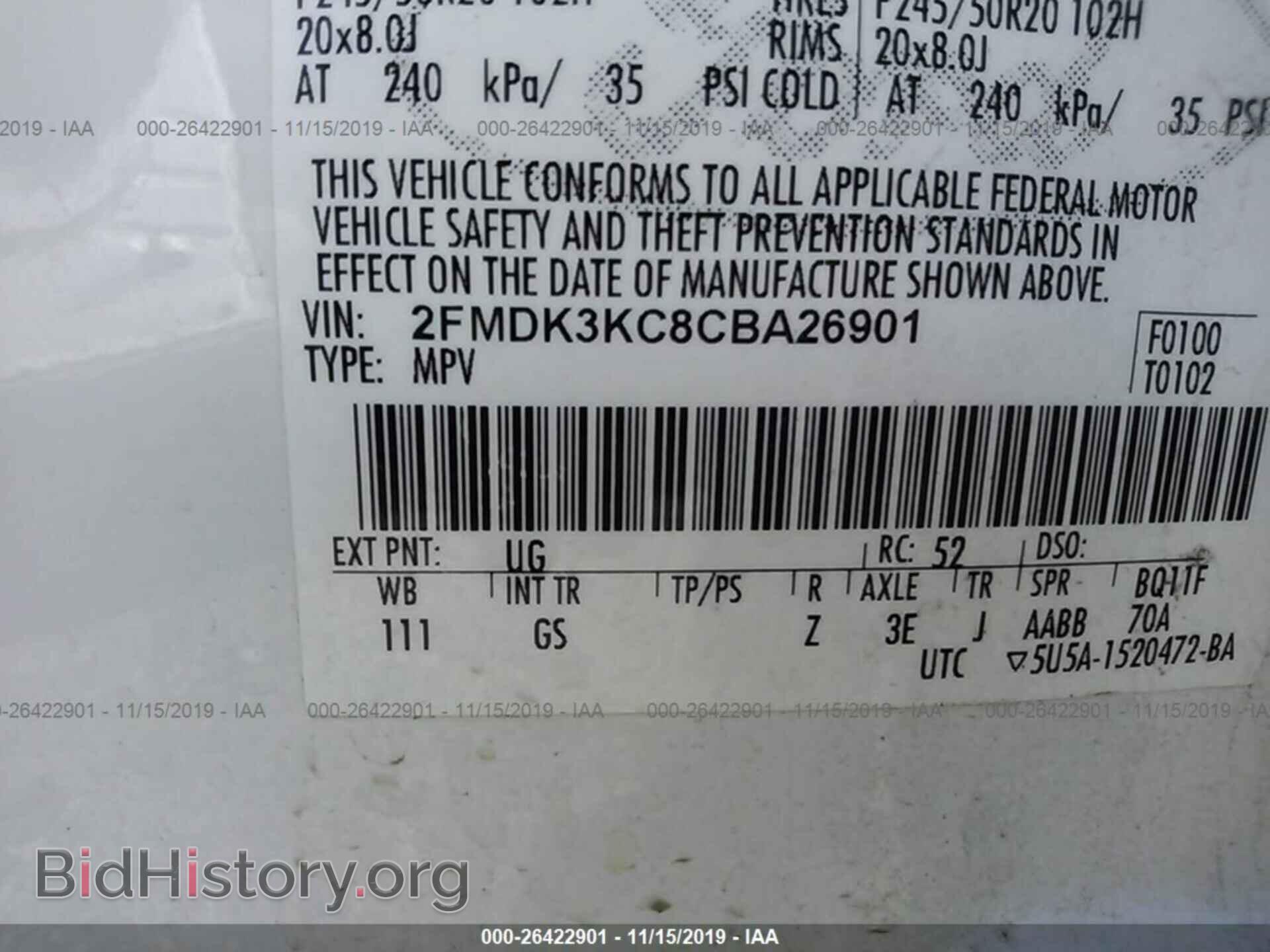 2012 Ford Edge - VIN: 2FMDK3KC8CBA26901 - Photo 9