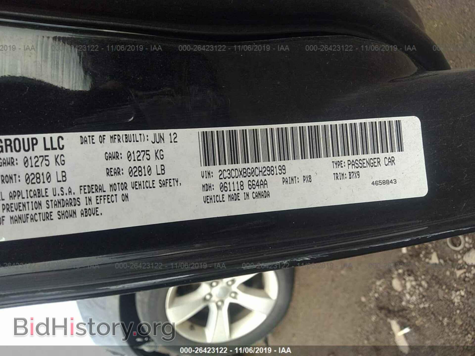 2012 DODGE CHARGER - VIN: 2C3CDXBG0CH298199 - Photo 9