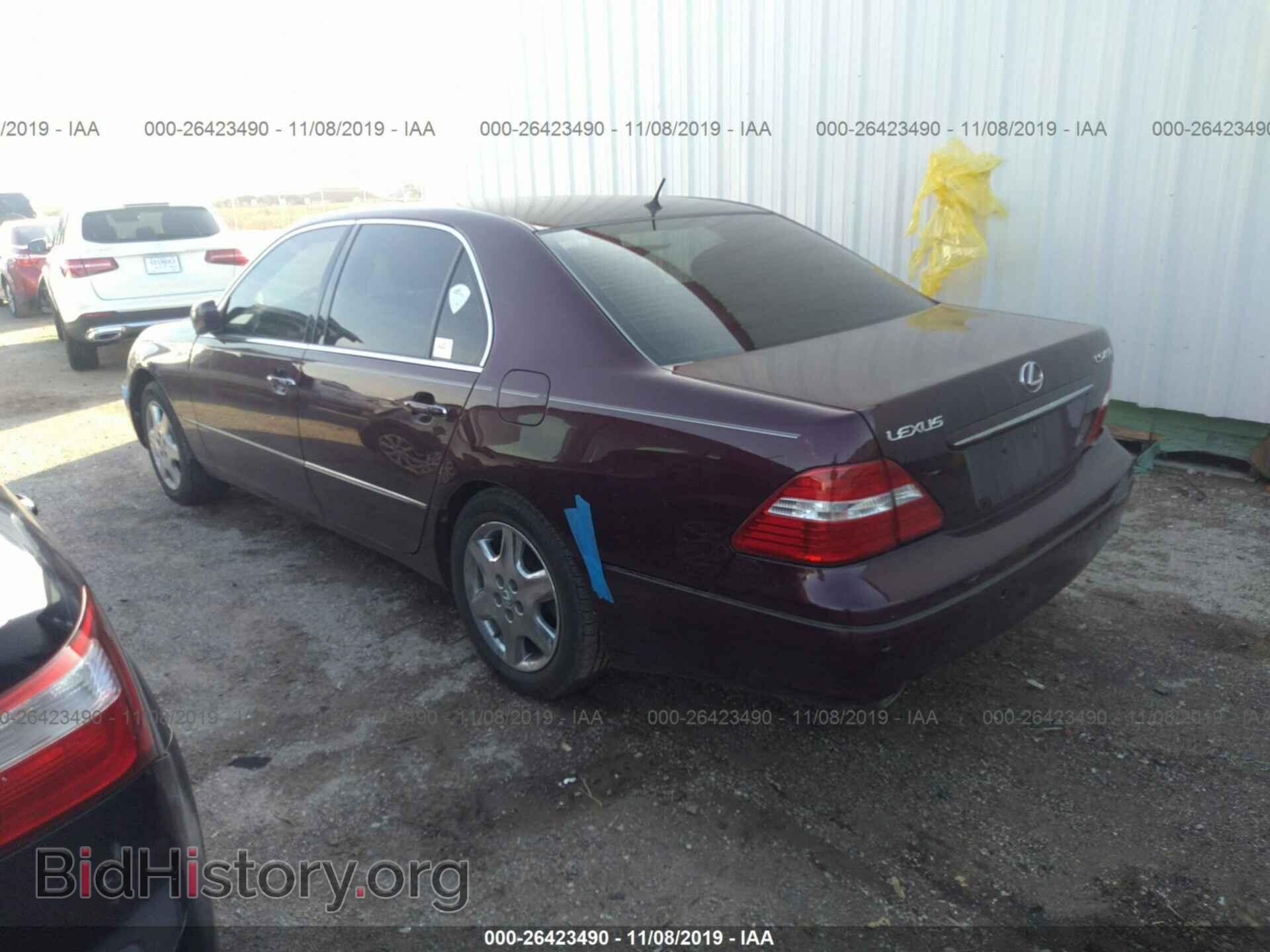 2004 LEXUS LS - VIN: JTHBN36F740159903 - Фото 3