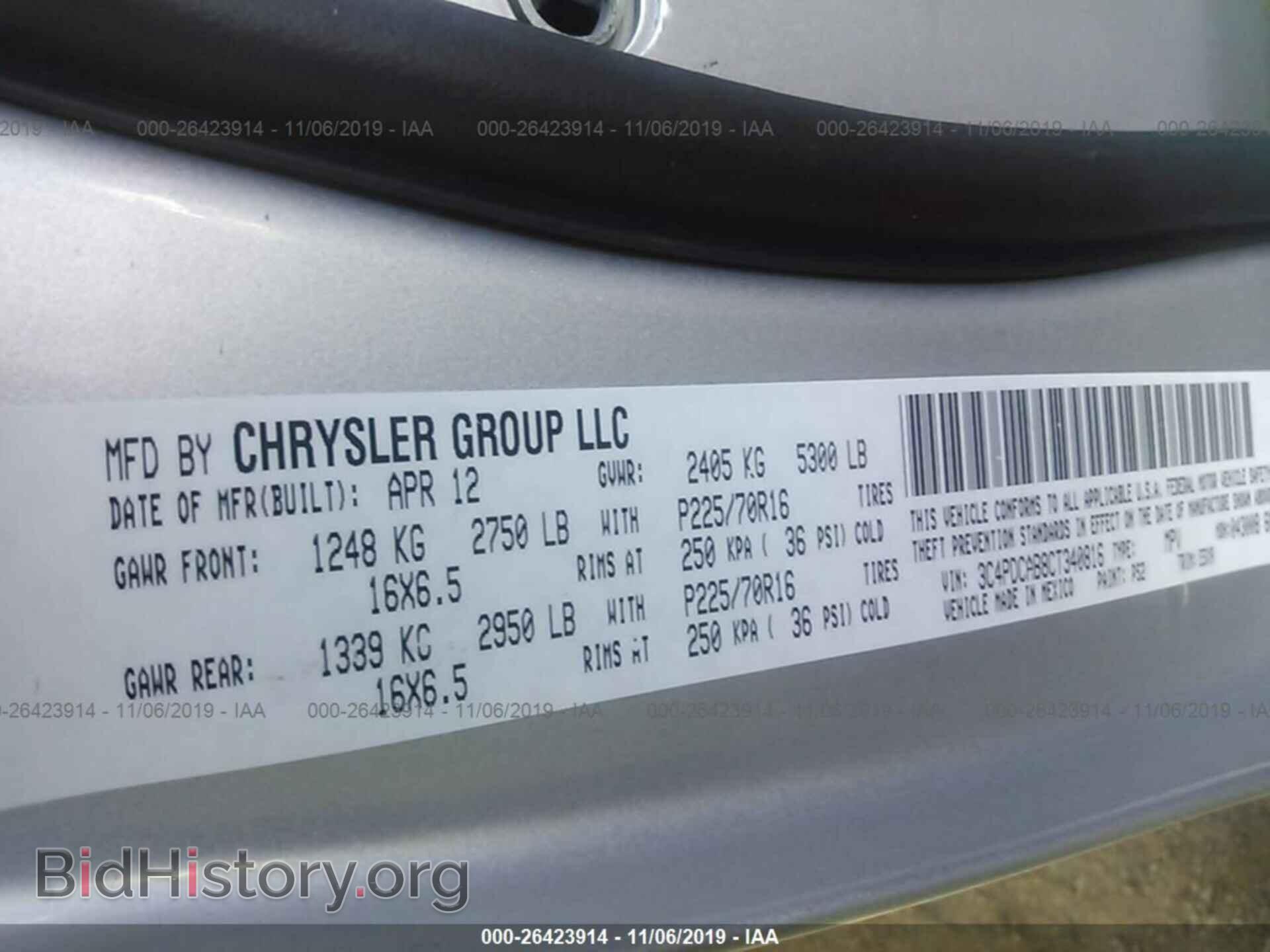 2012 DODGE JOURNEY - VIN: 3C4PDCAB8CT340816 - Фото 9