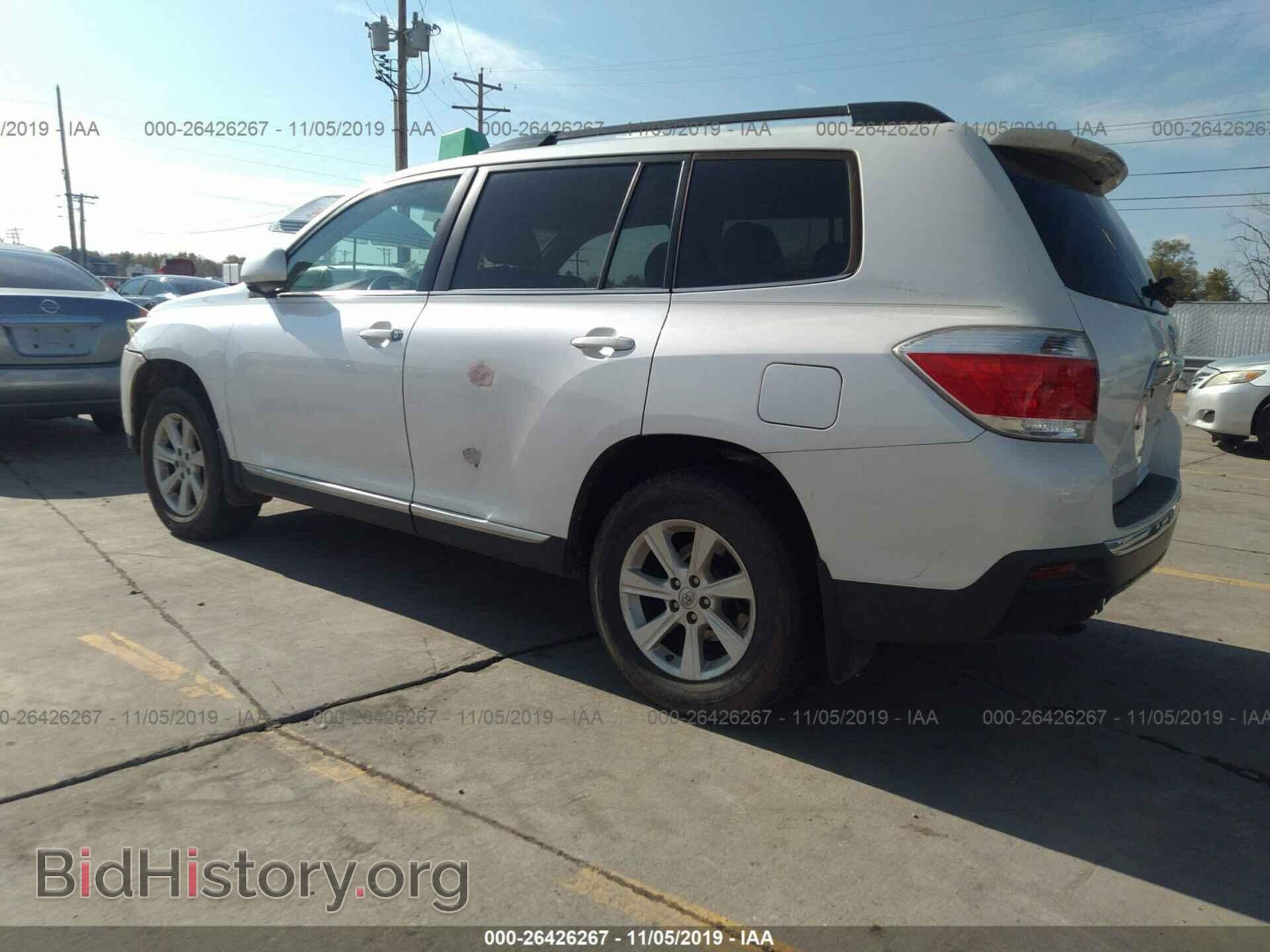 2012 TOYOTA HIGHLANDER - VIN: 5TDBK3EH2CS160398 - Фото 3