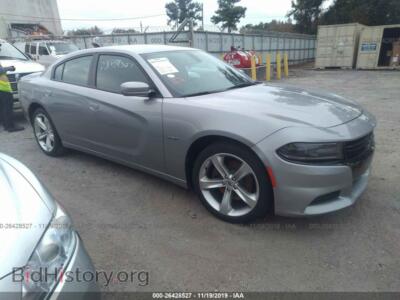 2018 Dodge CHARGER R/T, silver — VIN 2C3CDXCT8JH261054, IAAI