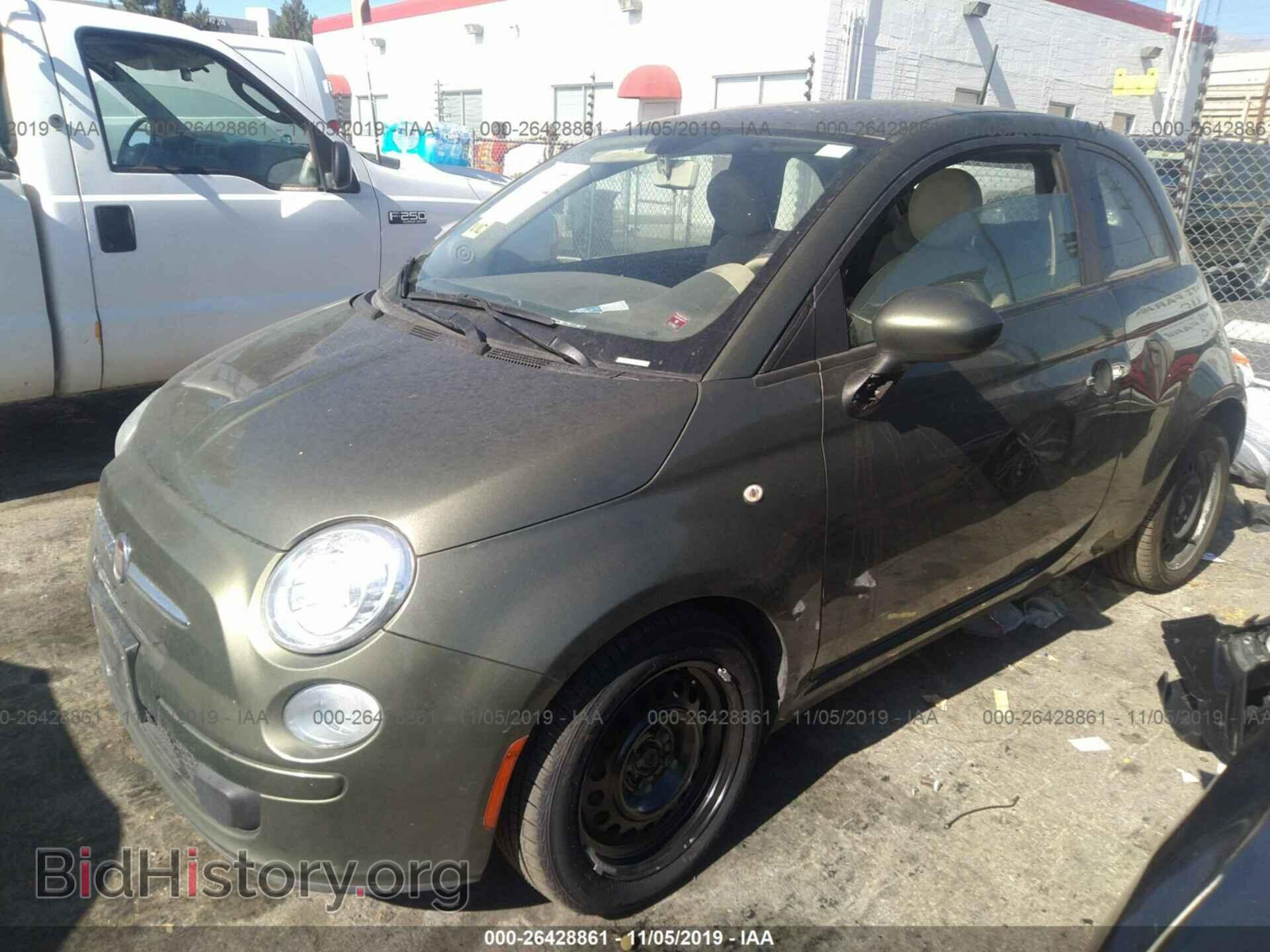 2012 FIAT 500 - VIN: 3C3CFFAR9CT304130 - Фото 2