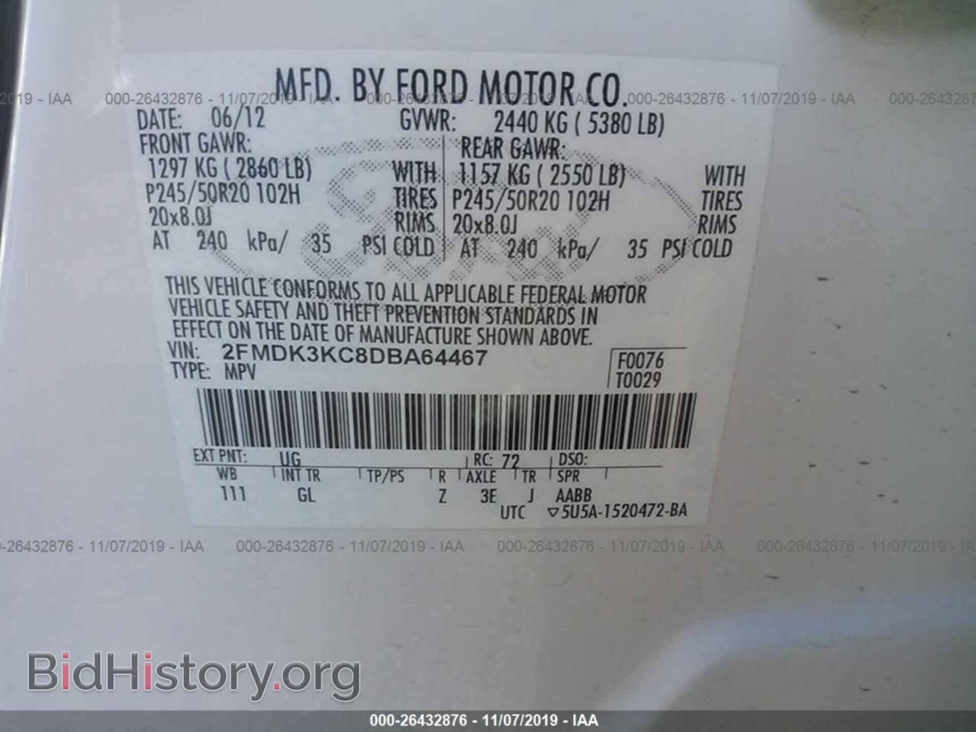2013 FORD EDGE - VIN: 2FMDK3KC8DBA64467 - Photo 9