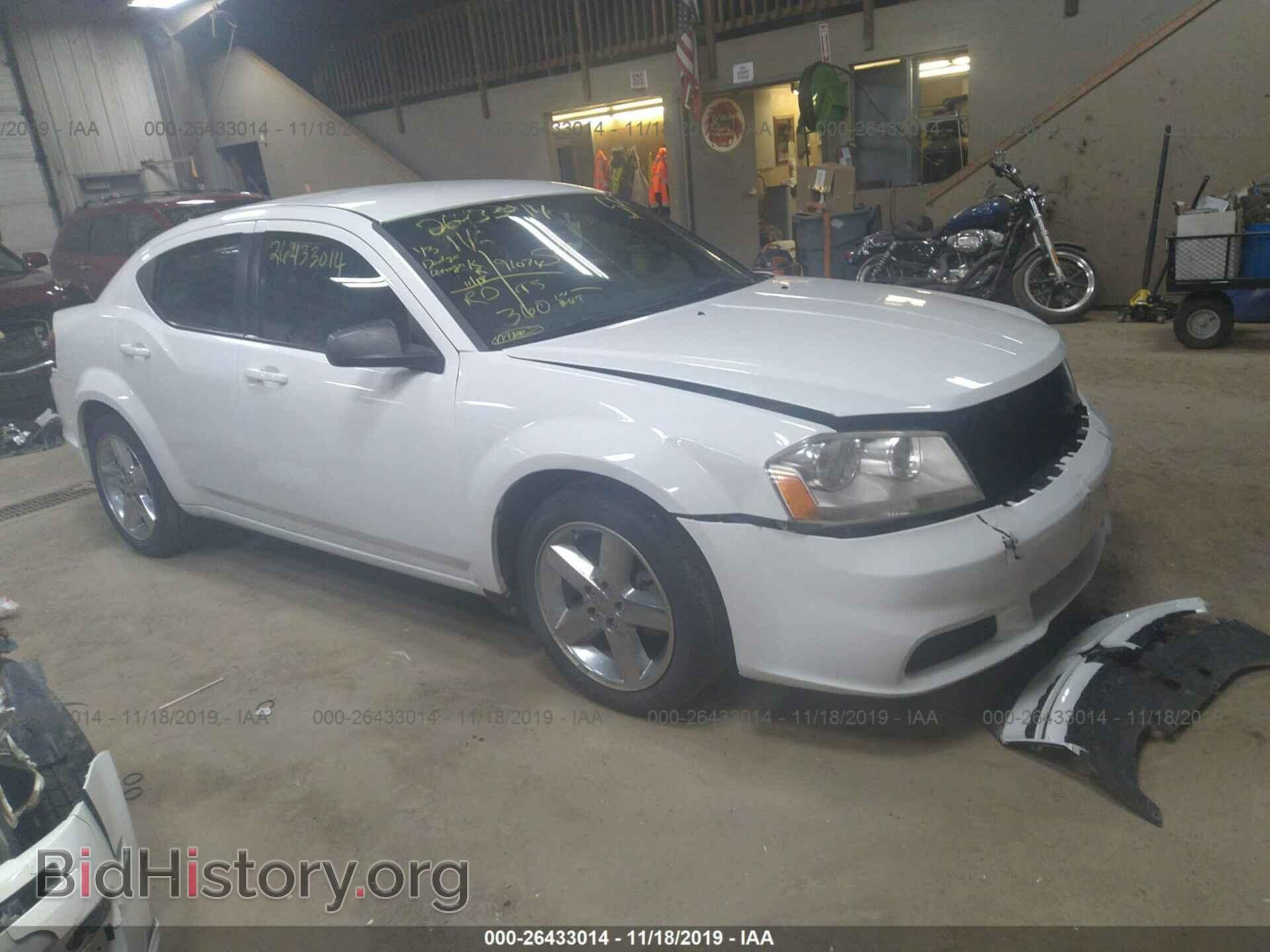 Photo 1C3CDZAB9DN535542 - DODGE AVENGER 2013