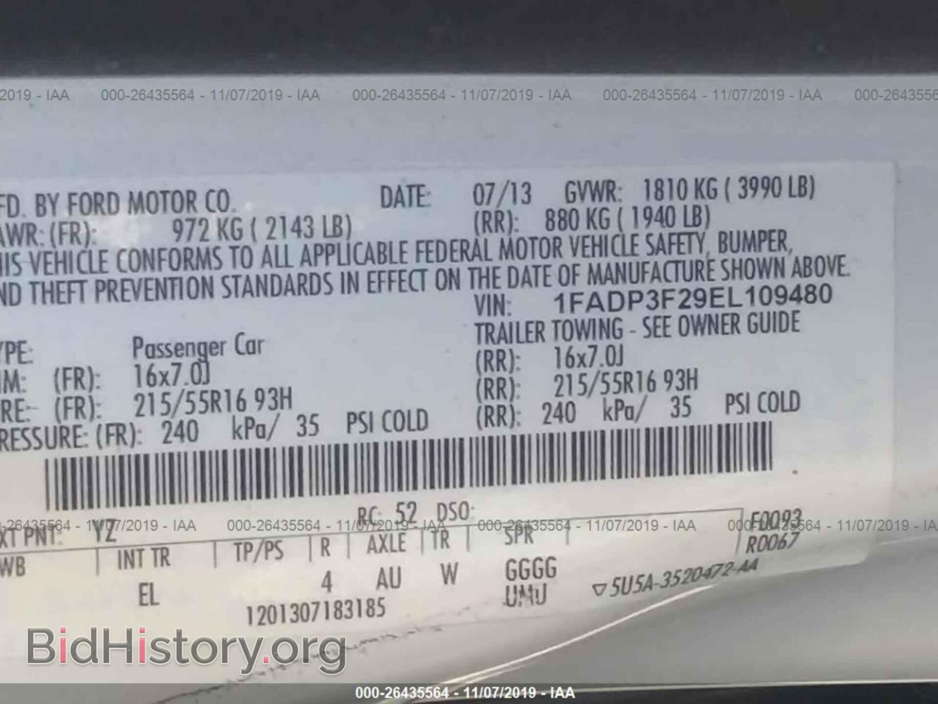 2014 FORD FOCUS - VIN: 1FADP3F29EL109480 - Photo 9