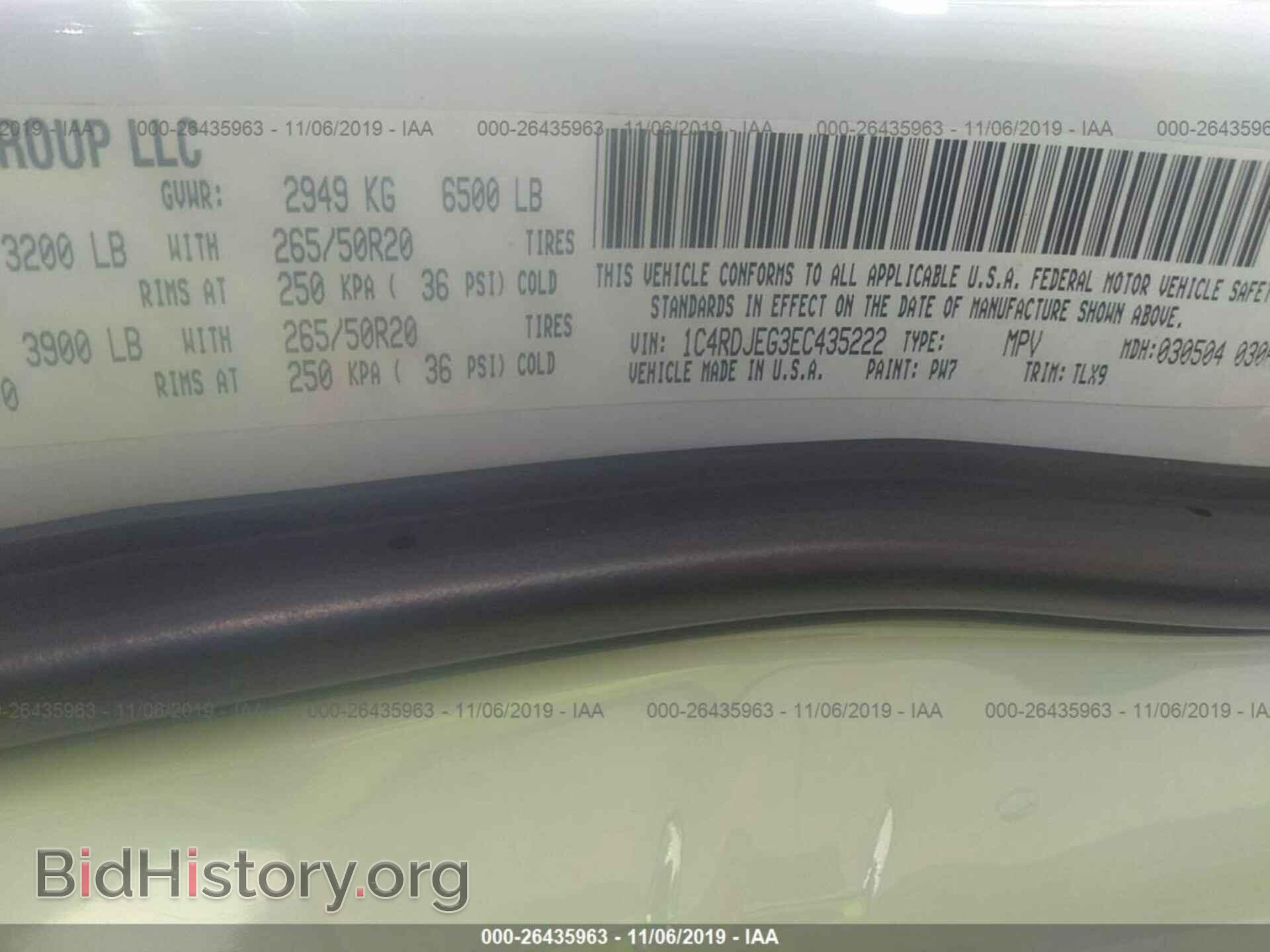 2014 DODGE DURANGO - VIN: 1C4RDJEG3EC435222 - Фото 9