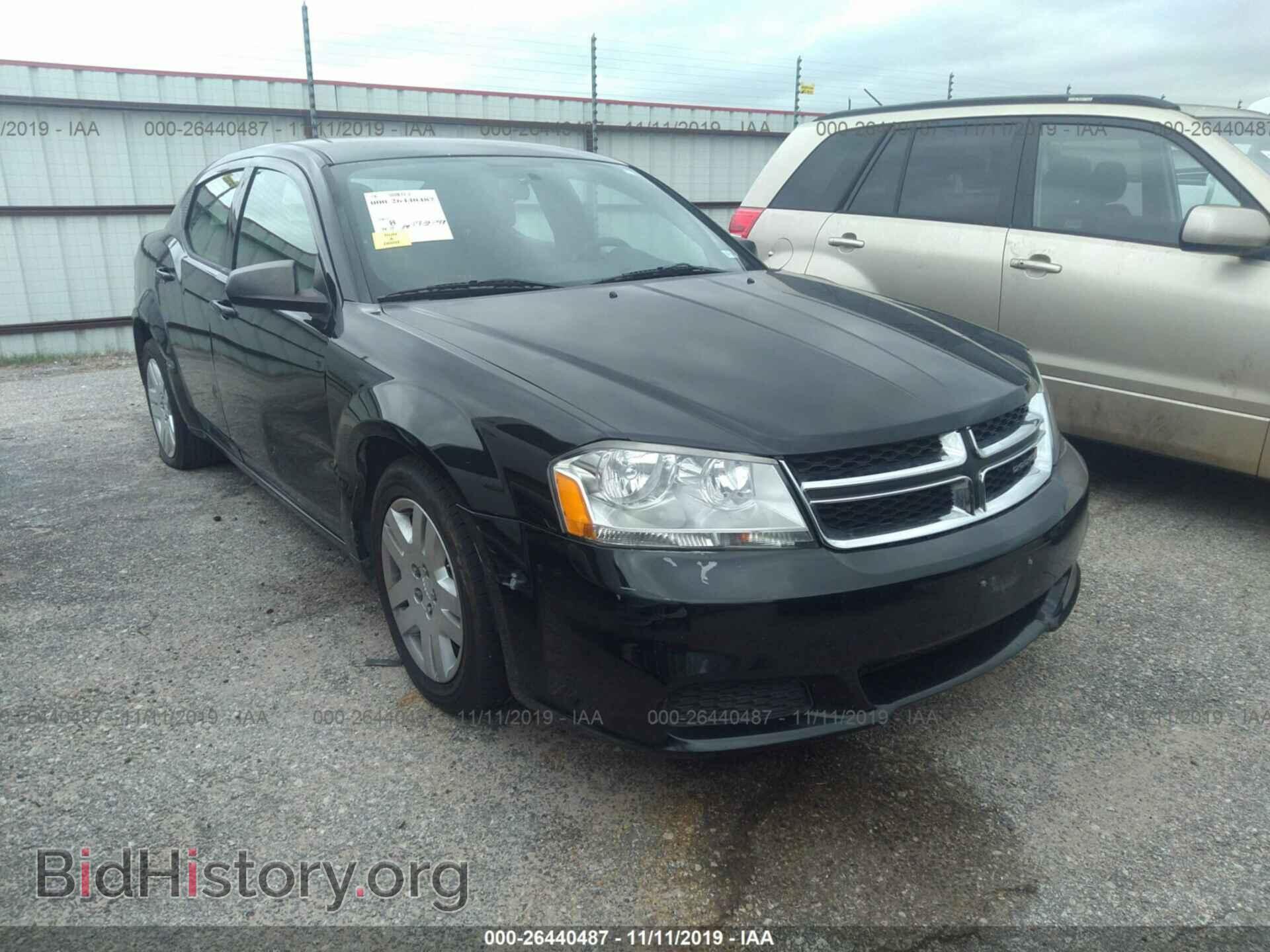 Фотография 1C3CDZAB8CN232962 - DODGE AVENGER 2012
