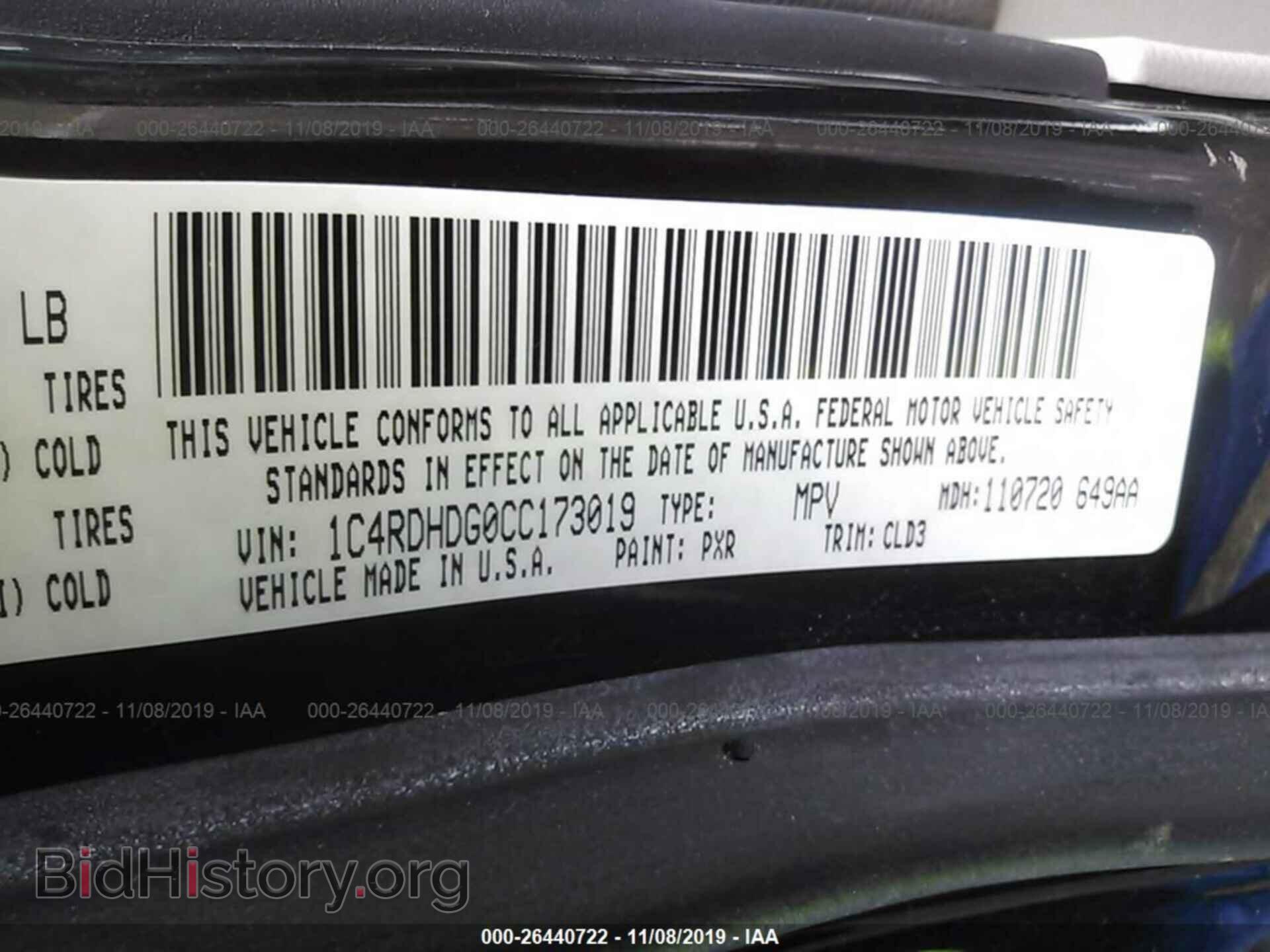 2012 DODGE DURANGO - VIN: 1C4RDHDG0CC173019 - Photo 9