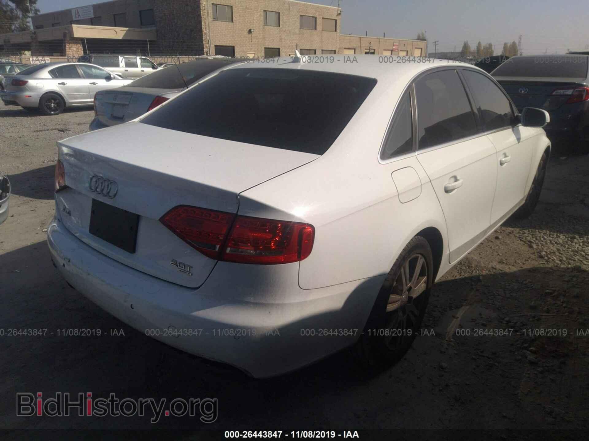 2011 AUDI A4 - VIN: WAUFFAFL2BN027770 - Фото 4