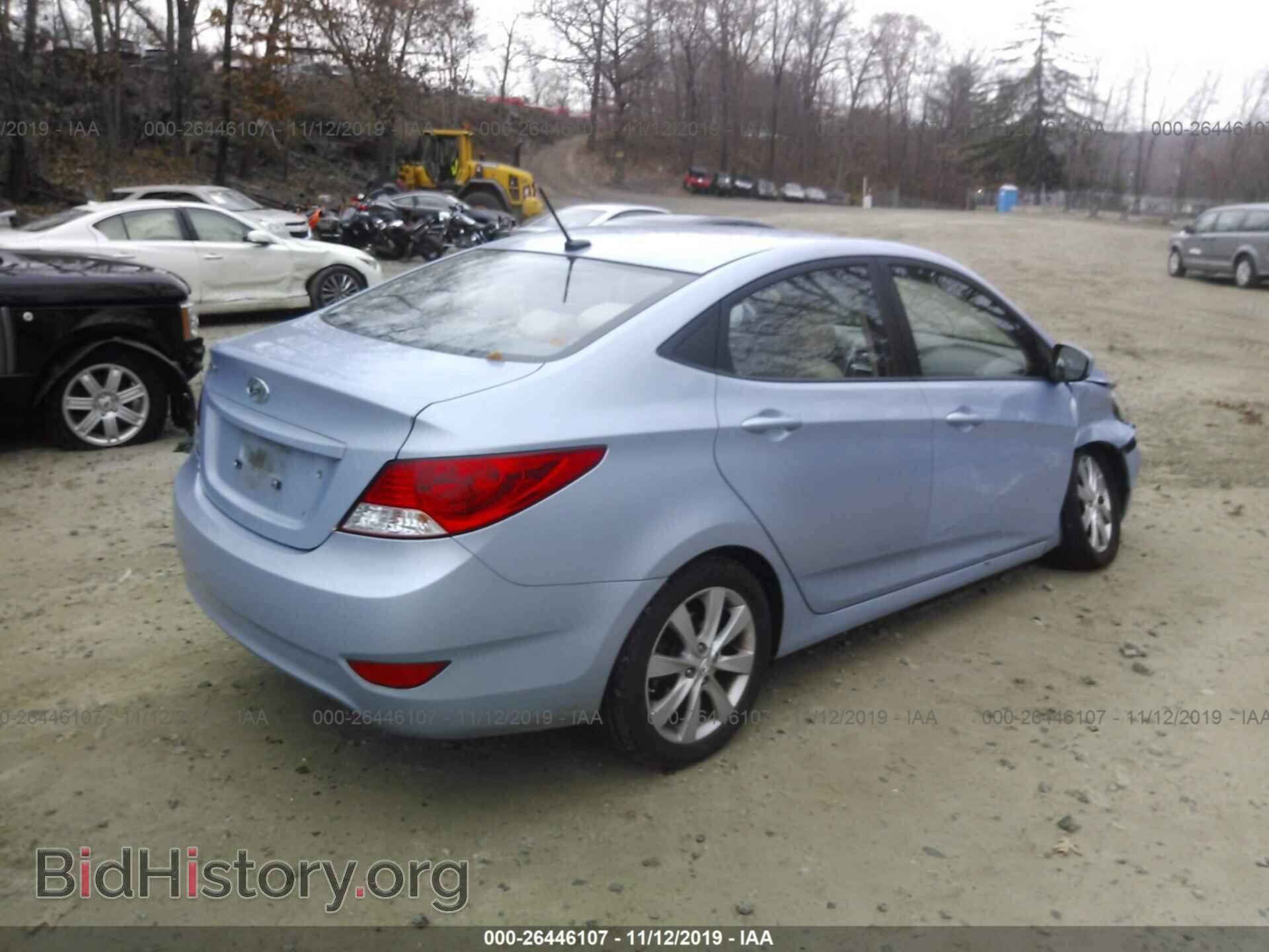 2012 HYUNDAI ACCENT - VIN: KMHCU4AE6CU183173 - Фото 4
