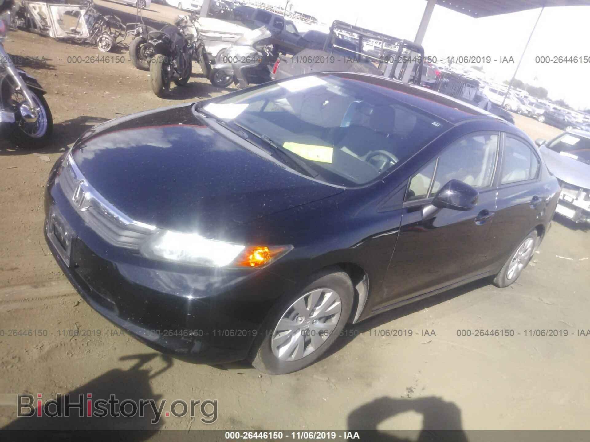 2012 Honda Civic - VIN: 2HGFB2F54CH312441 - Фото 2