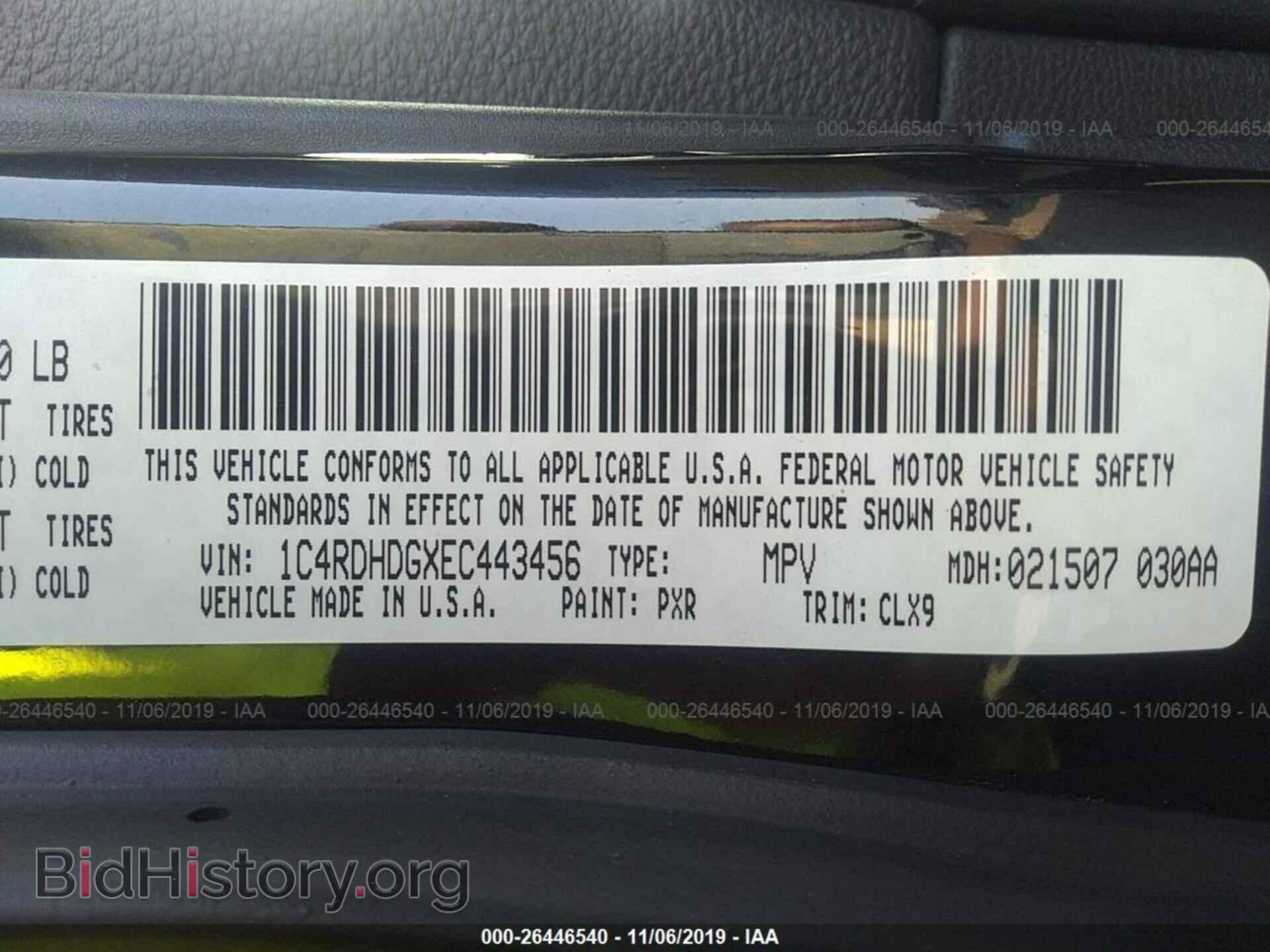 2014 DODGE DURANGO - VIN: 1C4RDHDGXEC443456 - Photo 9