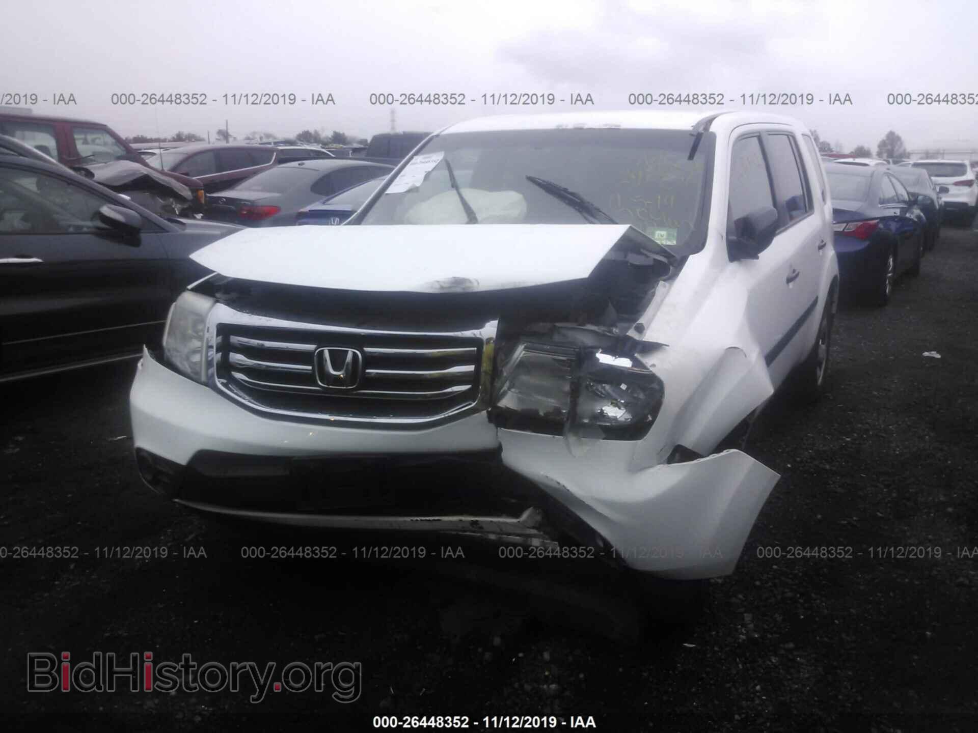 2012 HONDA PILOT - VIN: 5FNYF4H25CB016408 - Фото 2