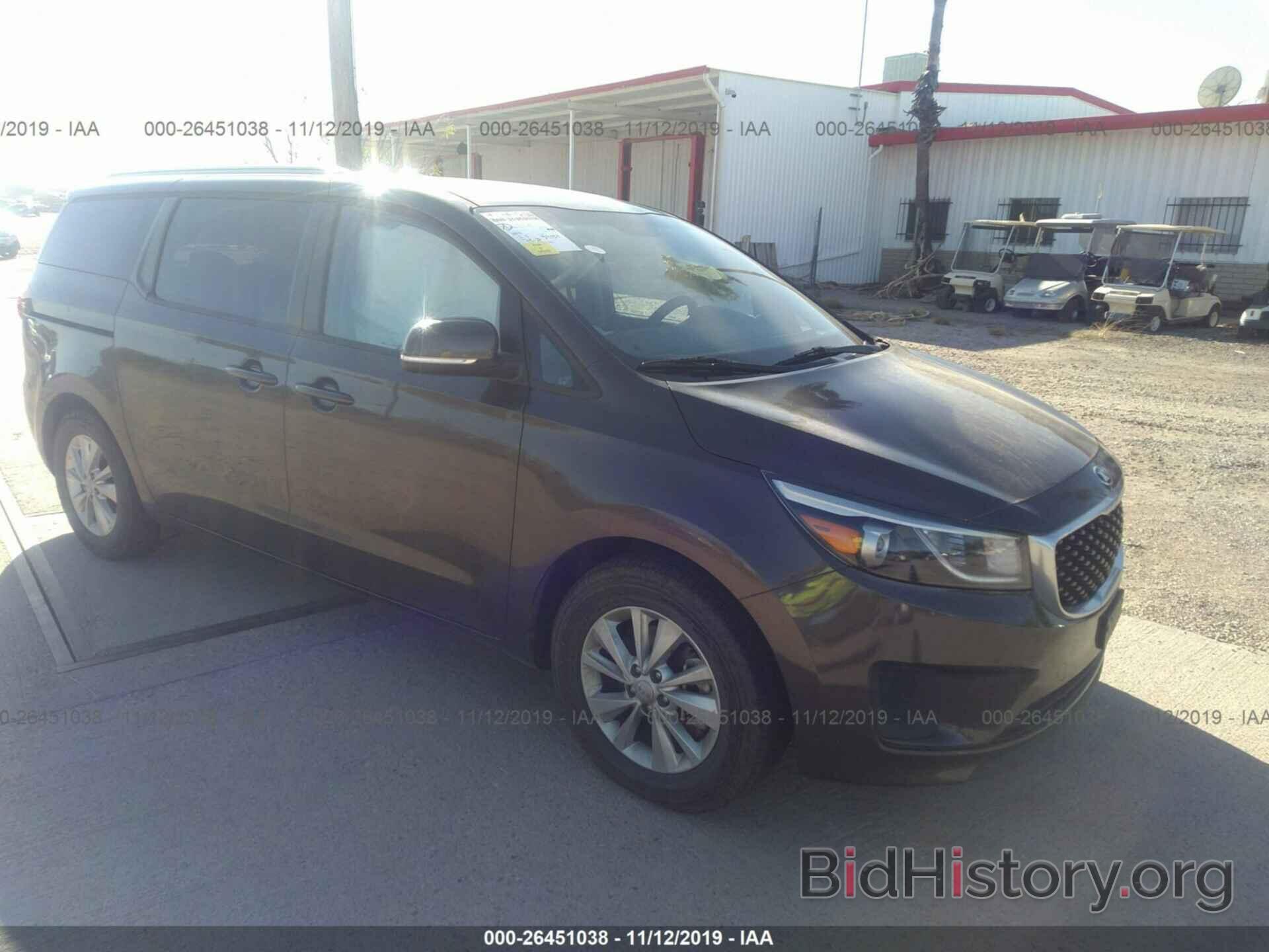 Photo KNDMB5C13G6165920 - KIA SEDONA 2016