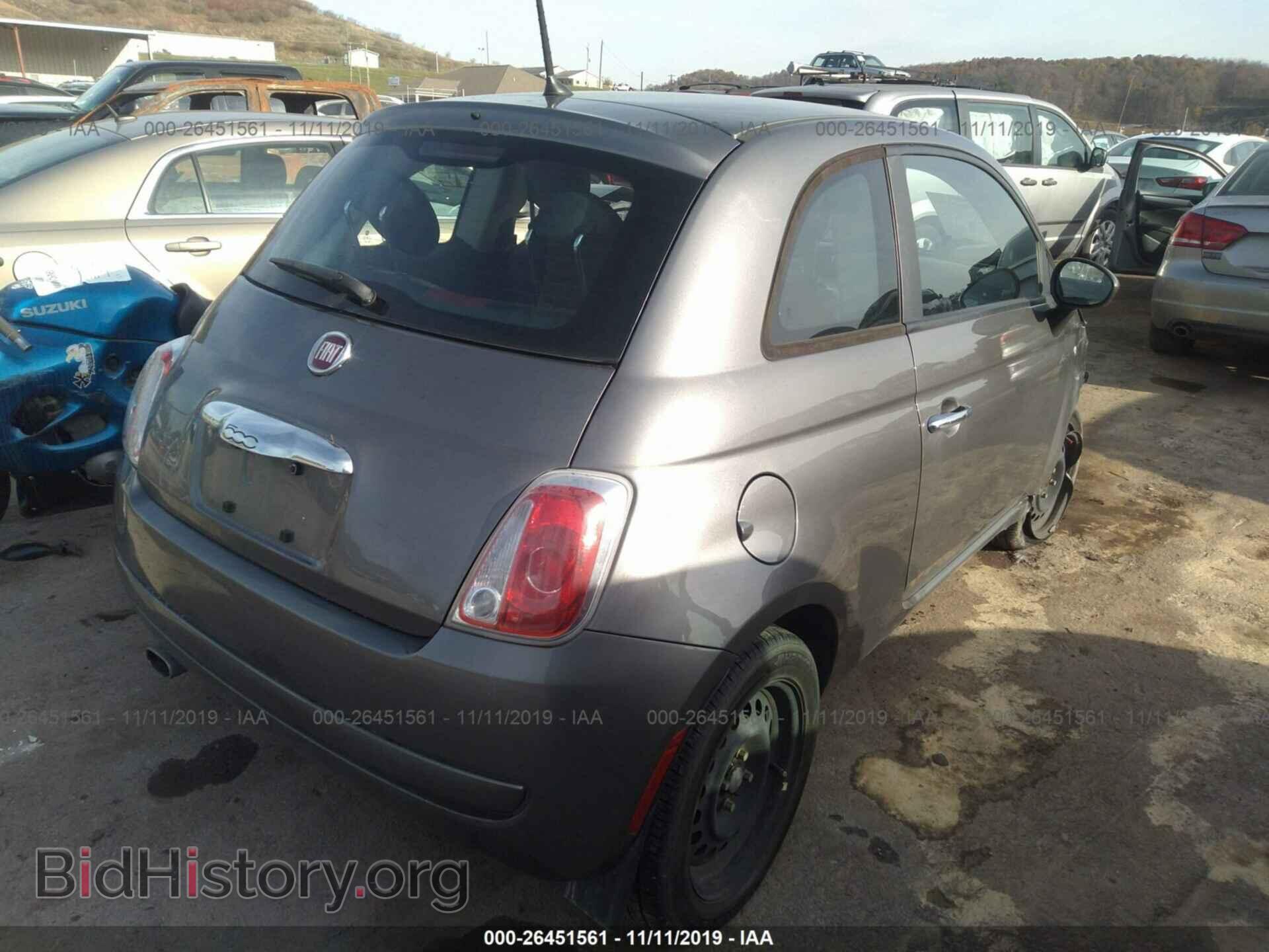 2013 FIAT 500 - VIN: 3C3CFFAR2DT678368 - Фото 4