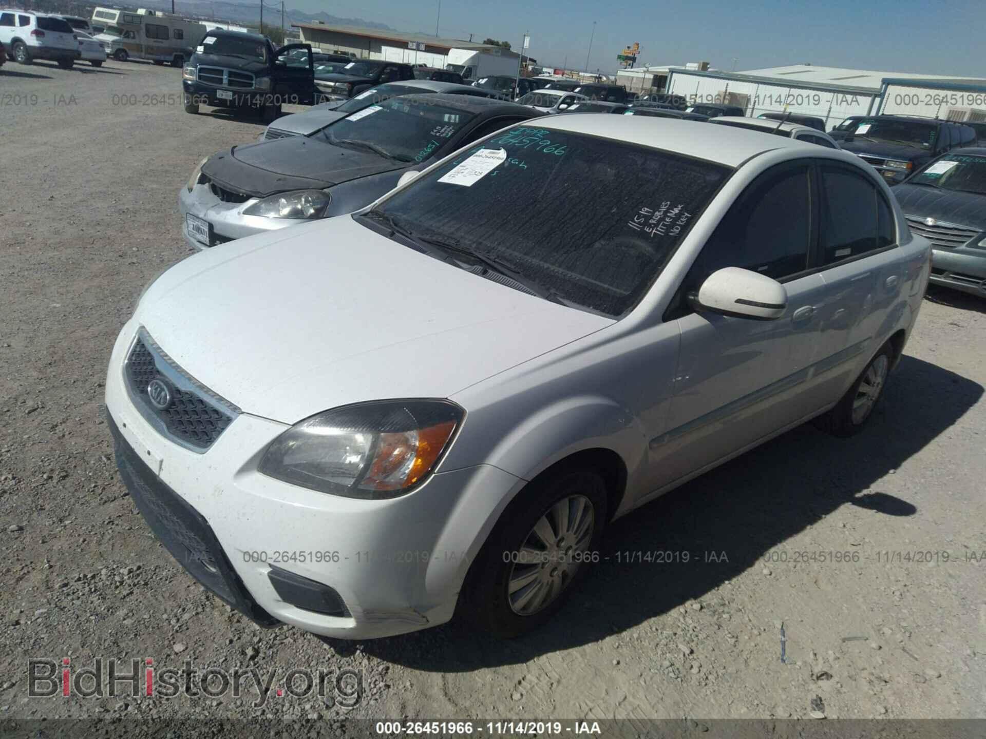 2011 KIA RIO - VIN: KNADH4A32B6736915 - Фото 2