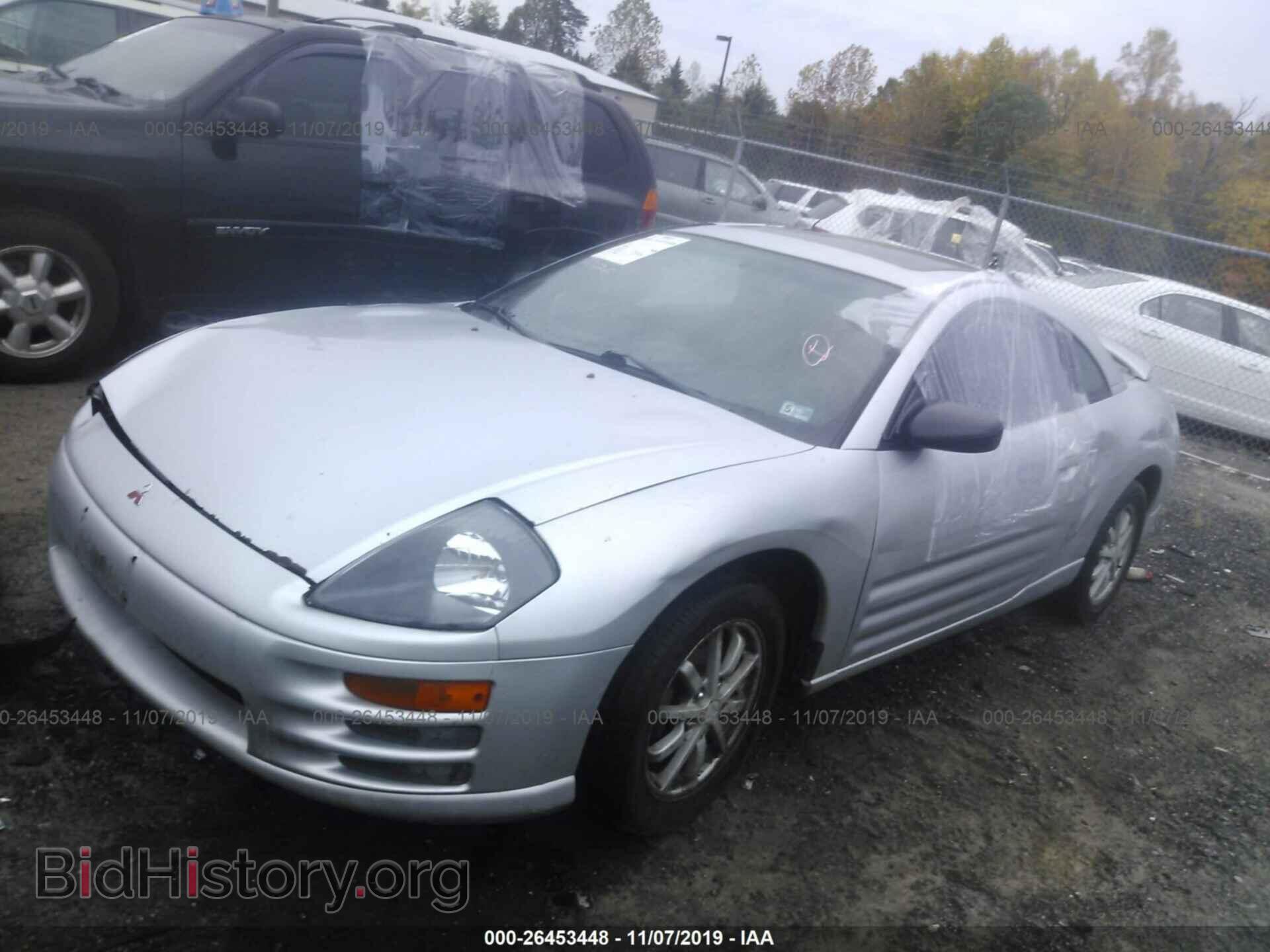 2001 MITSUBISHI ECLIPSE - VIN: 4A3AC44G01E038310 - Фото 2